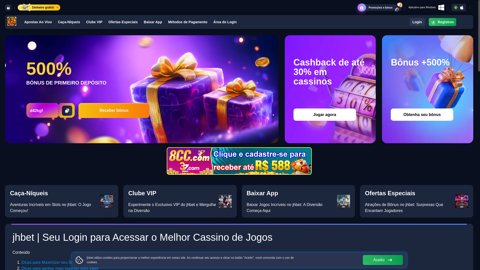 website screenshot of https://jhbetee.com/