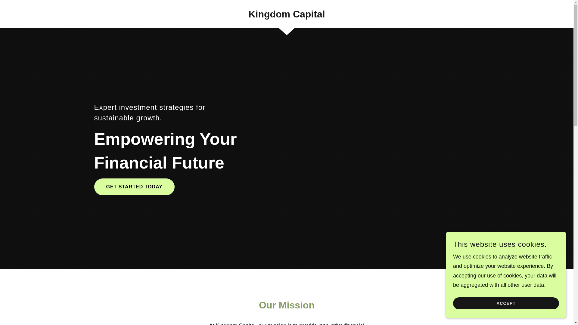 website screenshot of https://kingdomcapital.ai/