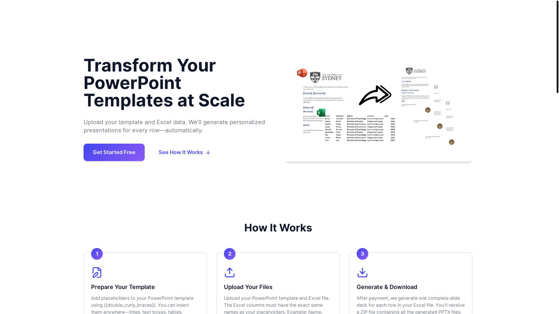 website screenshot of https://autoslides.xyz/