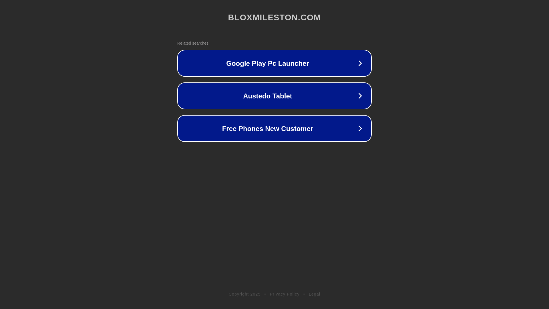 website screenshot of https://bloxmileston.com/