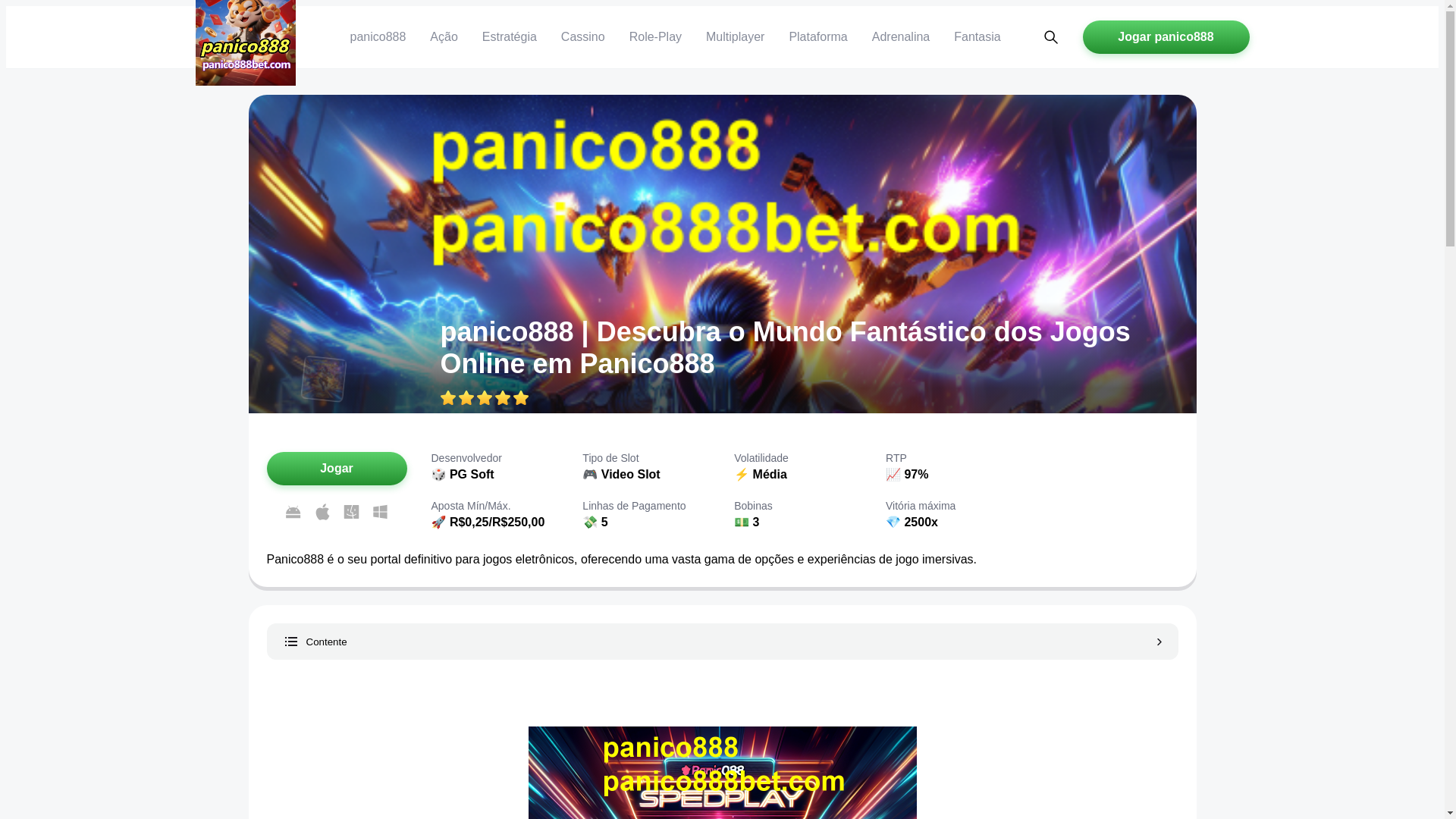 website screenshot of https://panico888bet.com/