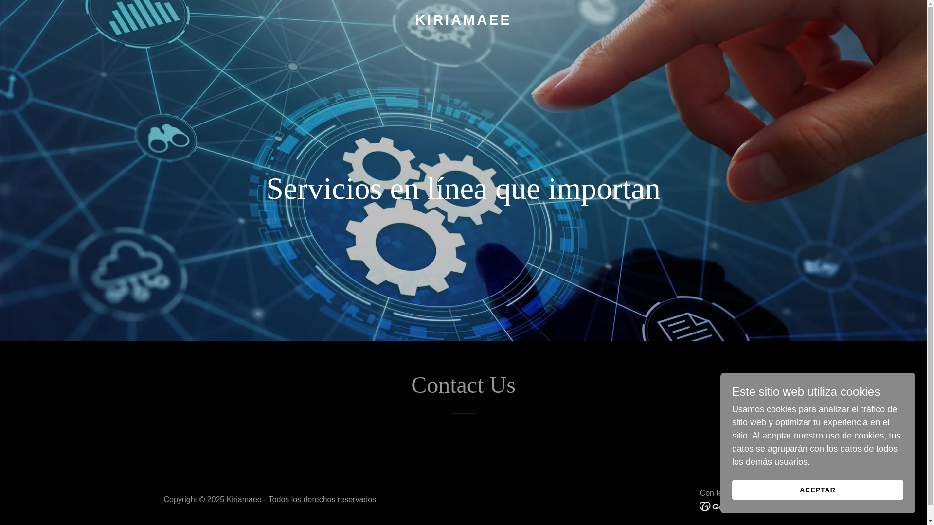 website screenshot of https://kiriamaee.com/