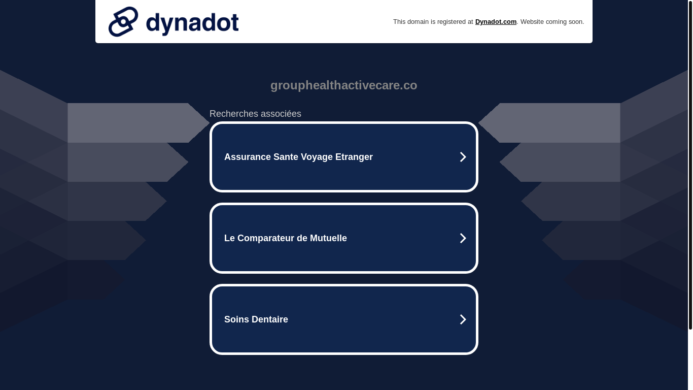 website screenshot of https://grouphealthactivecare.co/