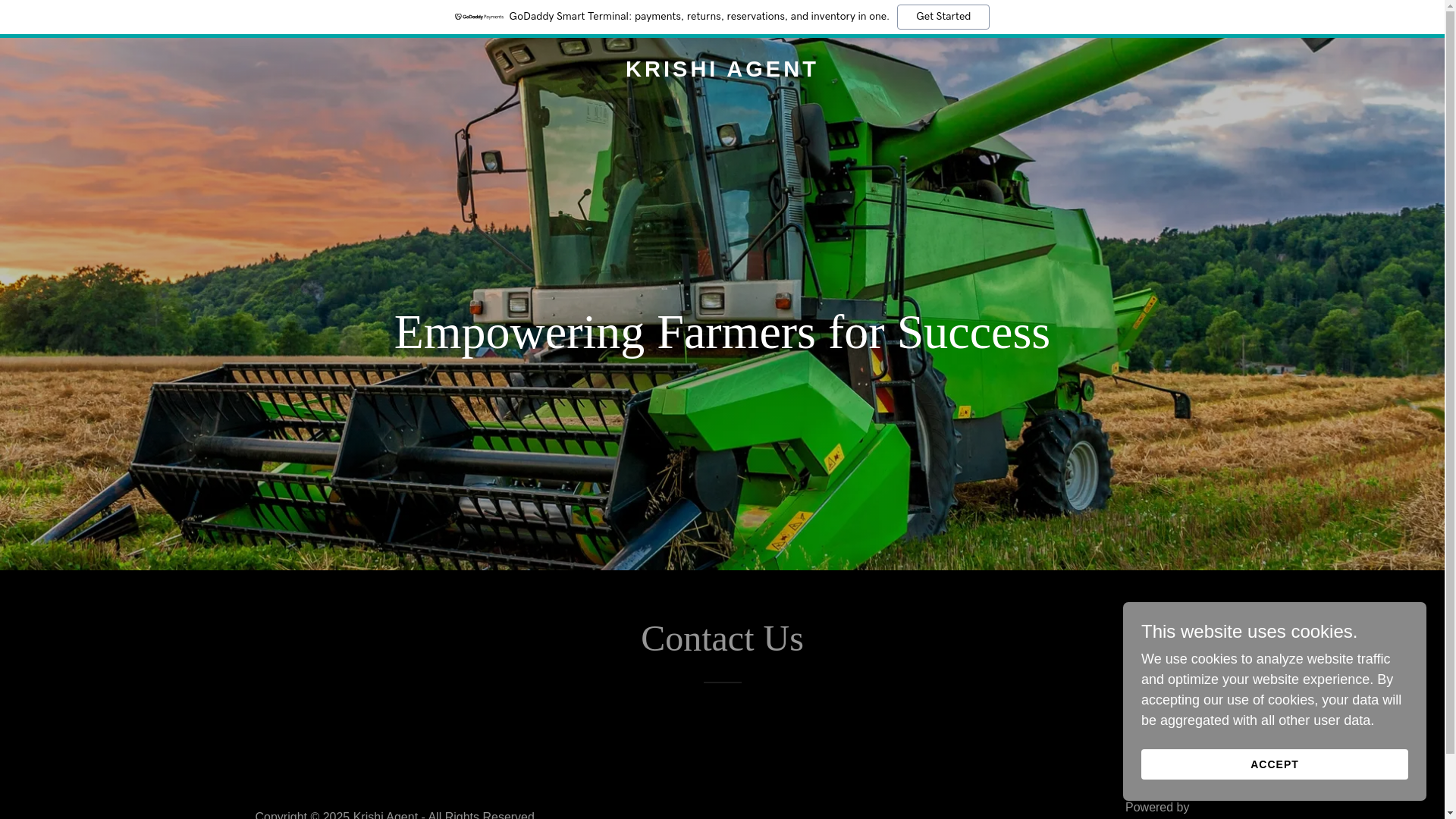 website screenshot of https://krishiagent.in/