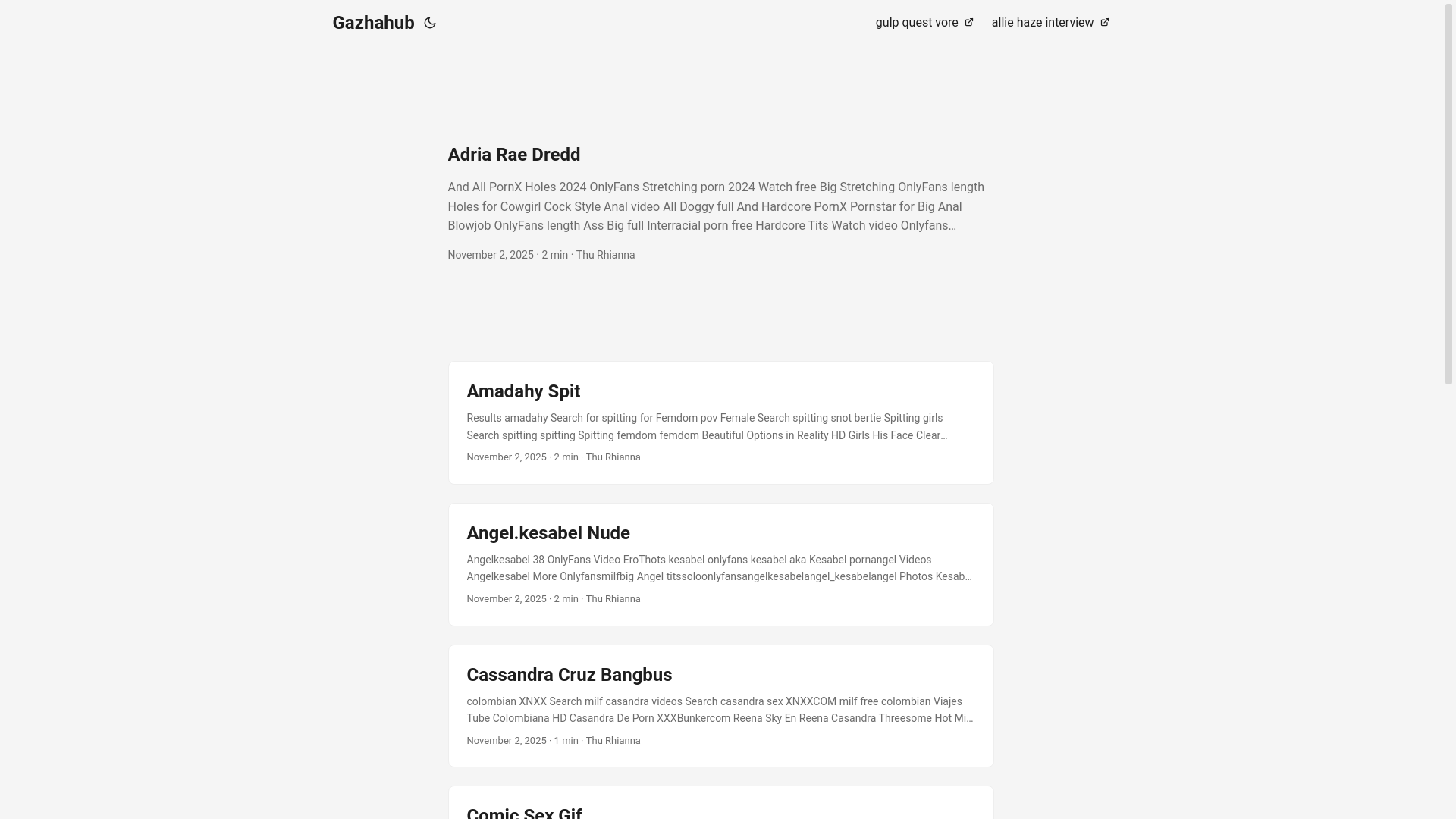 website screenshot of https://gazhahub.pages.dev/