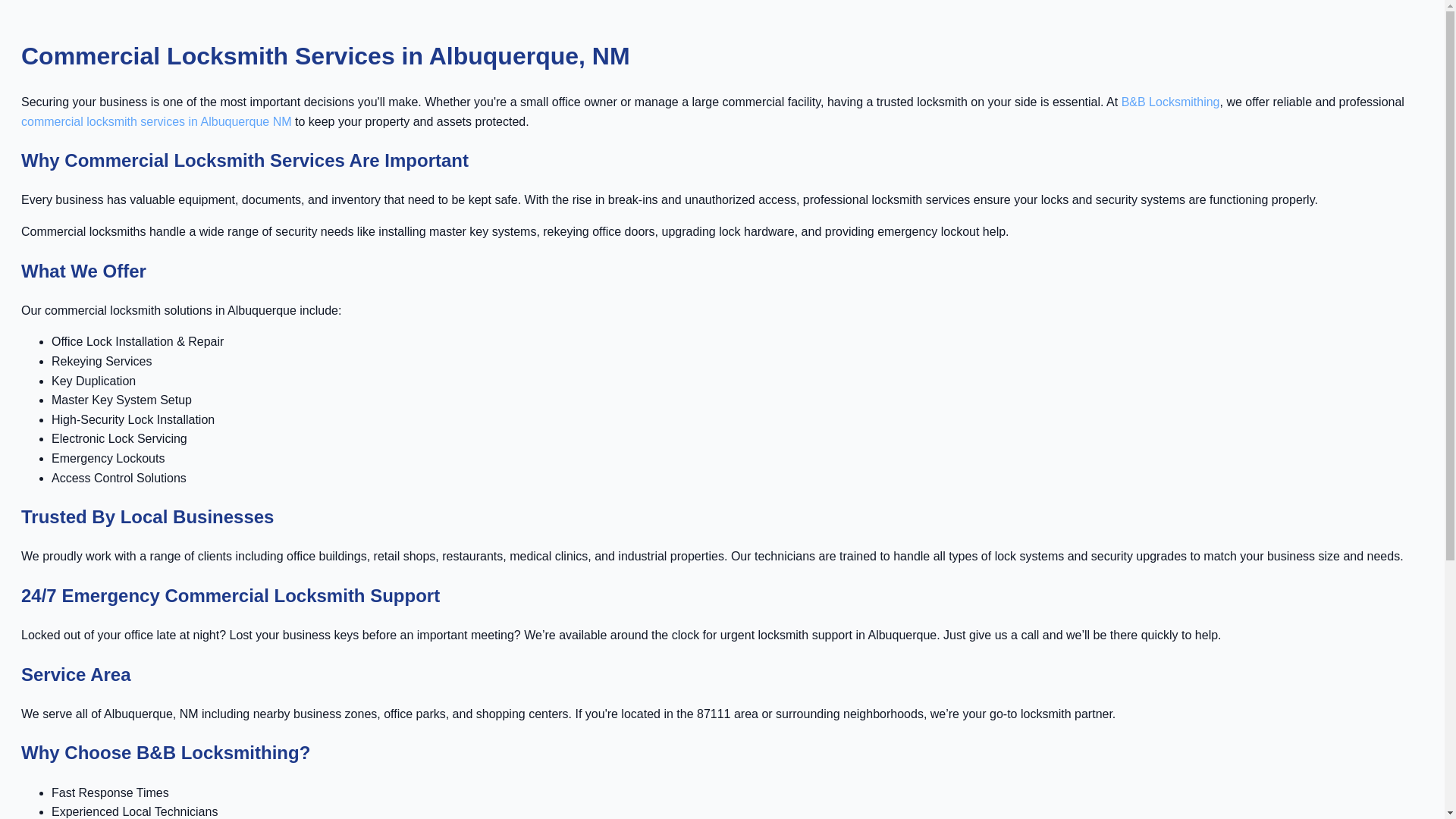 website screenshot of https://commercial-locksmith-services.pages.dev/