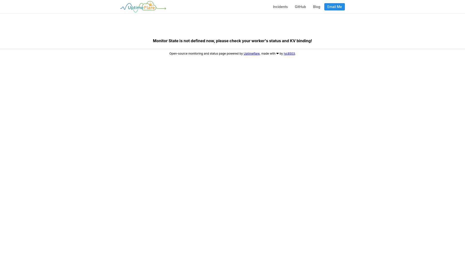 website screenshot of https://uptimeflare-5c6.pages.dev/