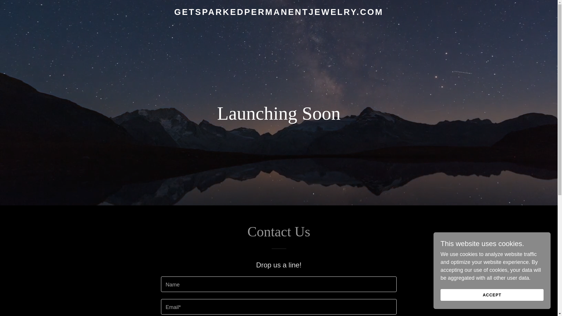 website screenshot of https://getsparkedpermanentjewelry.com/