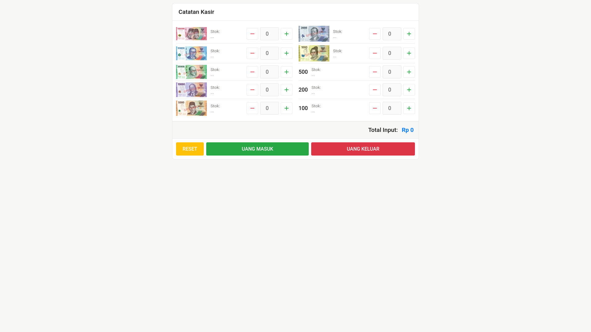 website screenshot of https://catatancash.pages.dev/
