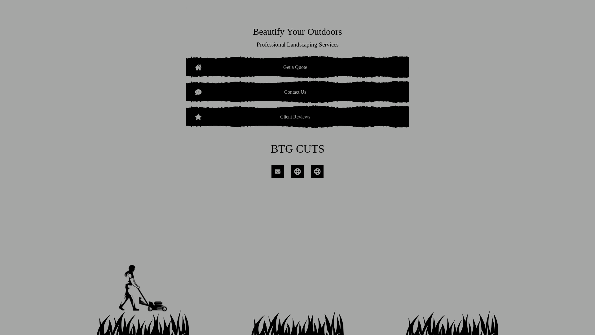 website screenshot of https://btgcuts.com/