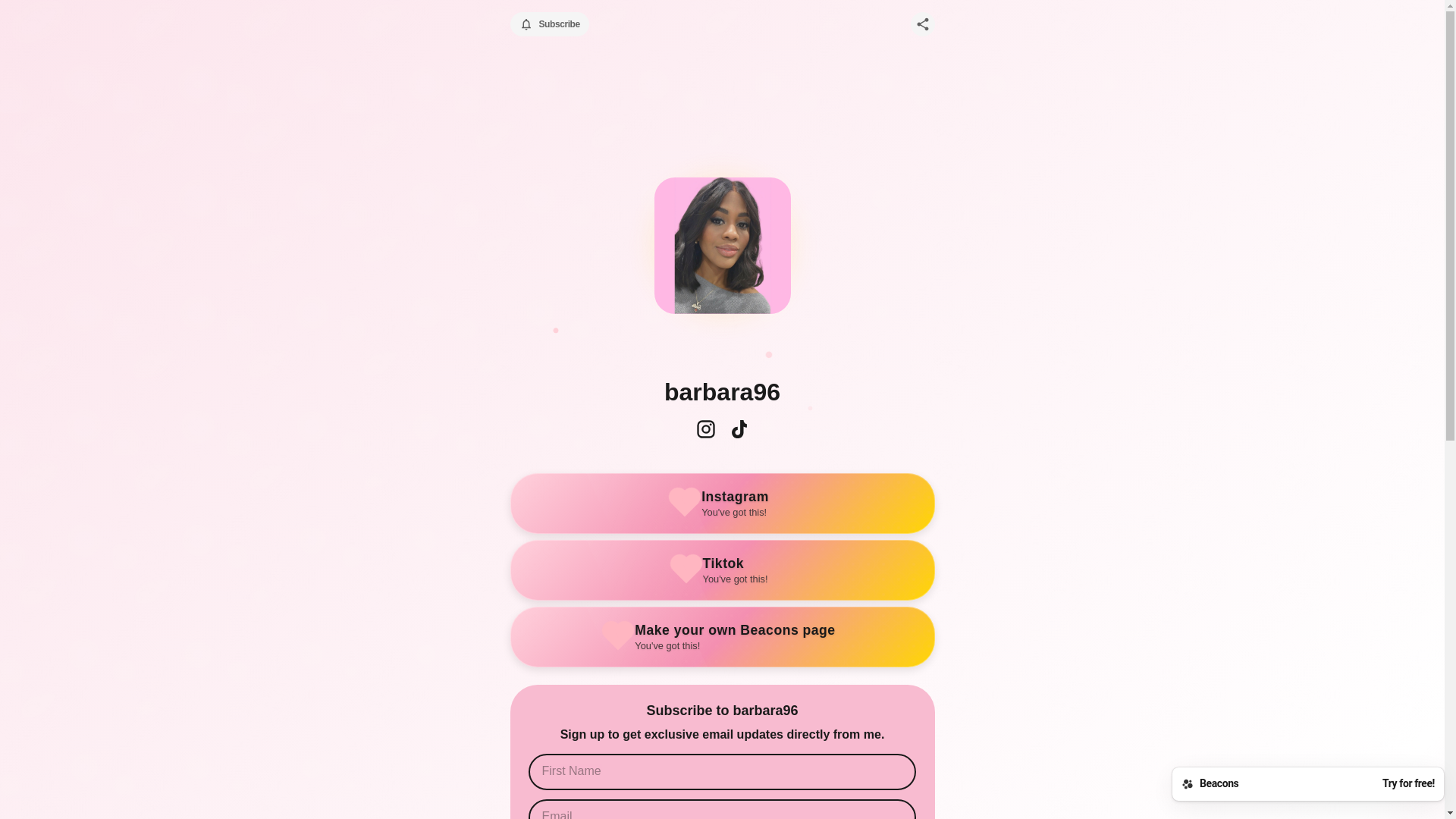 website screenshot of https://barbara96.com/
