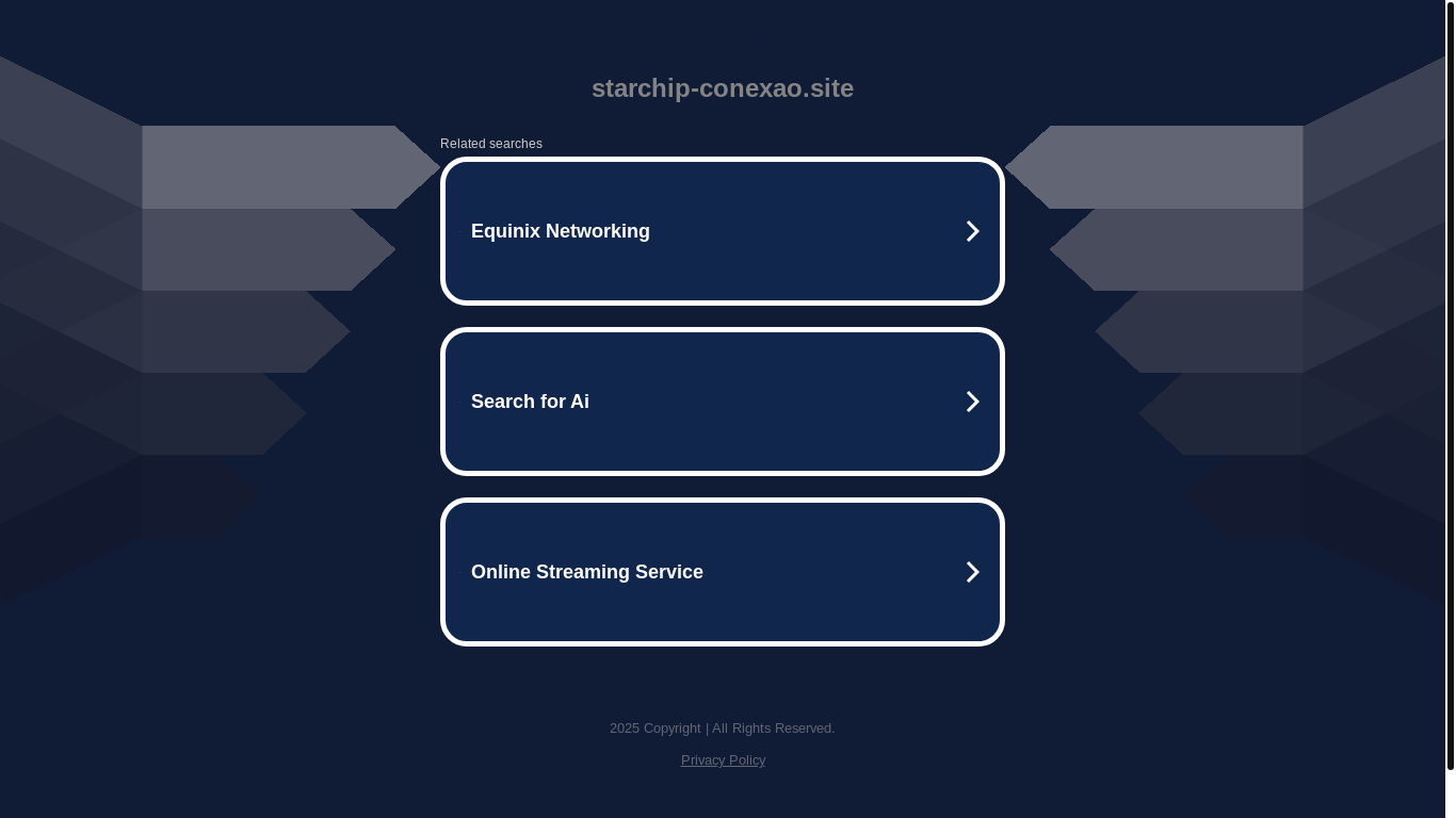 website screenshot of https://starchip-conexao.site/