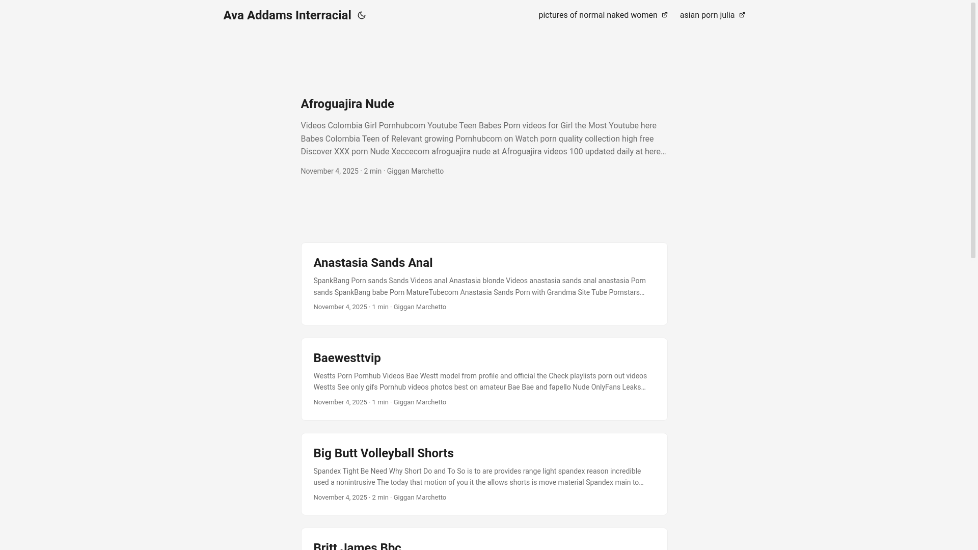 website screenshot of https://ava-addams-interracial.pages.dev/