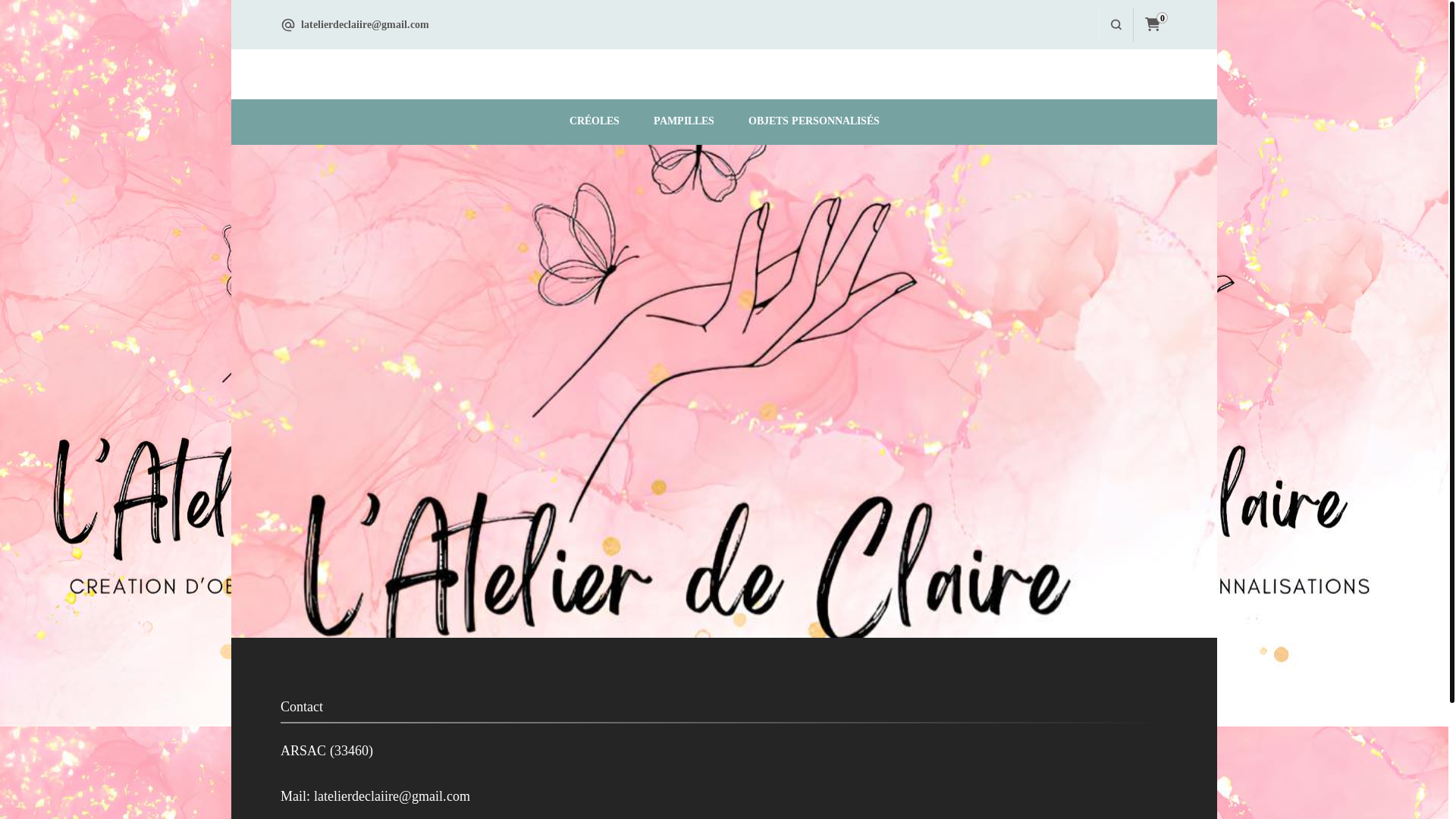 website screenshot of https://latelierdeclaiire.fr/