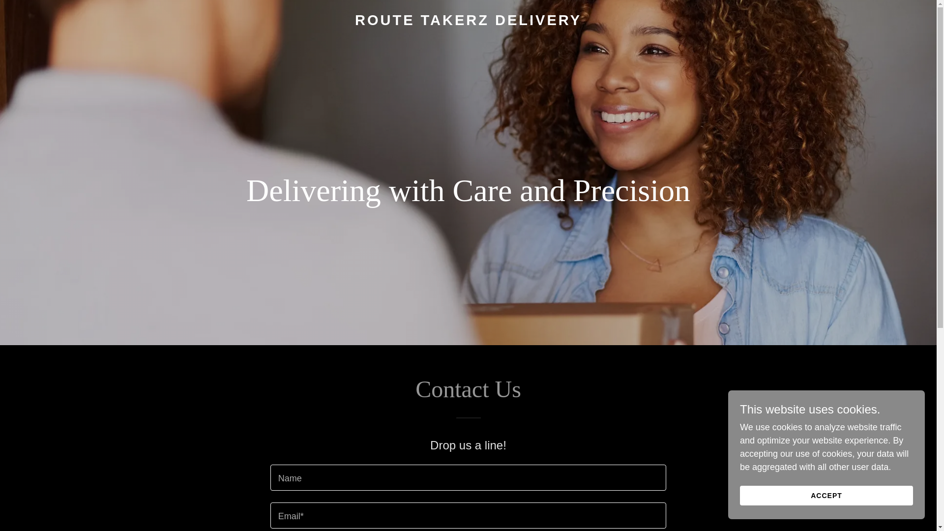 website screenshot of https://routetakerzdelivery.com/