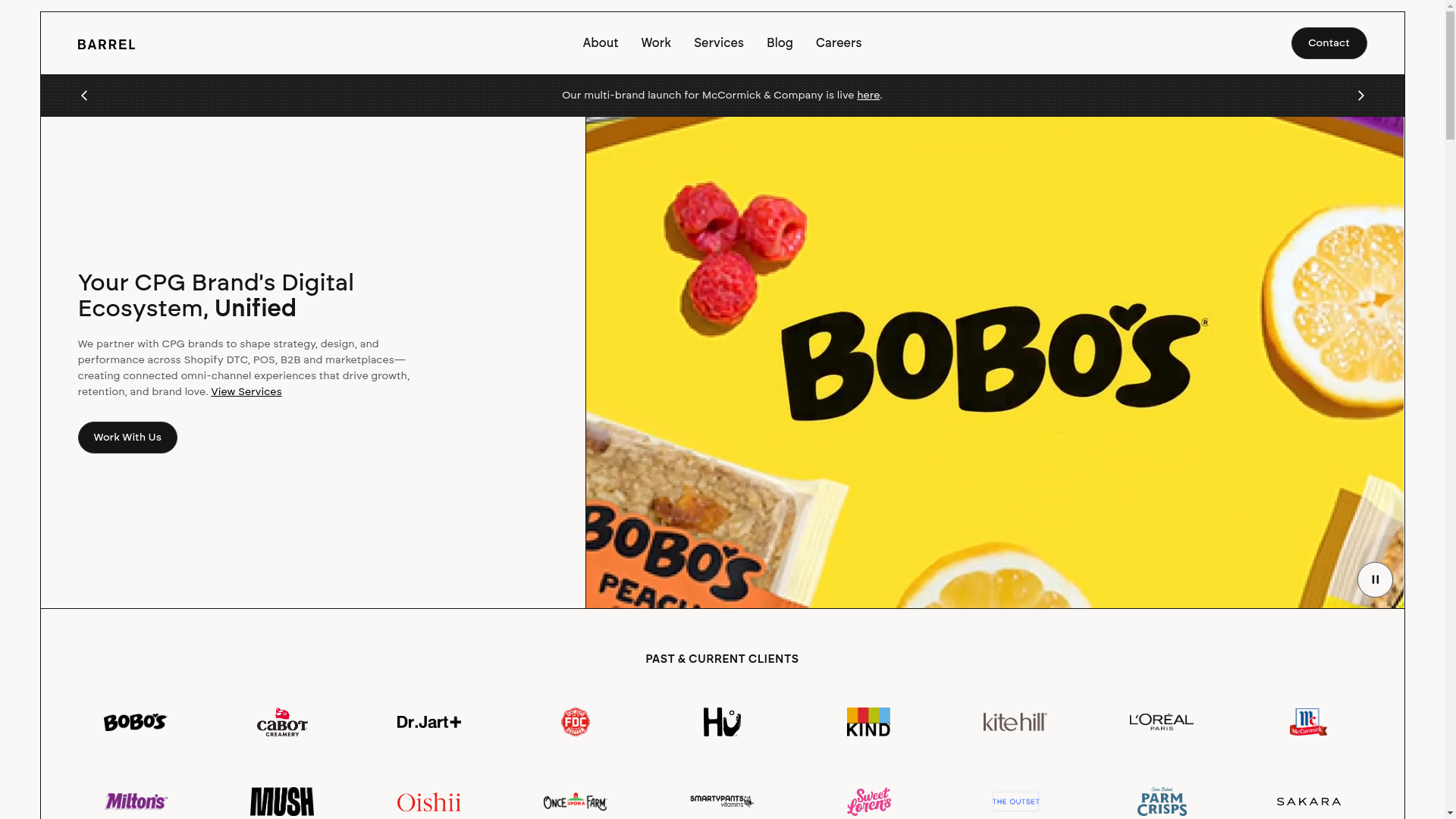 website screenshot of https://thebarrelapp.com/