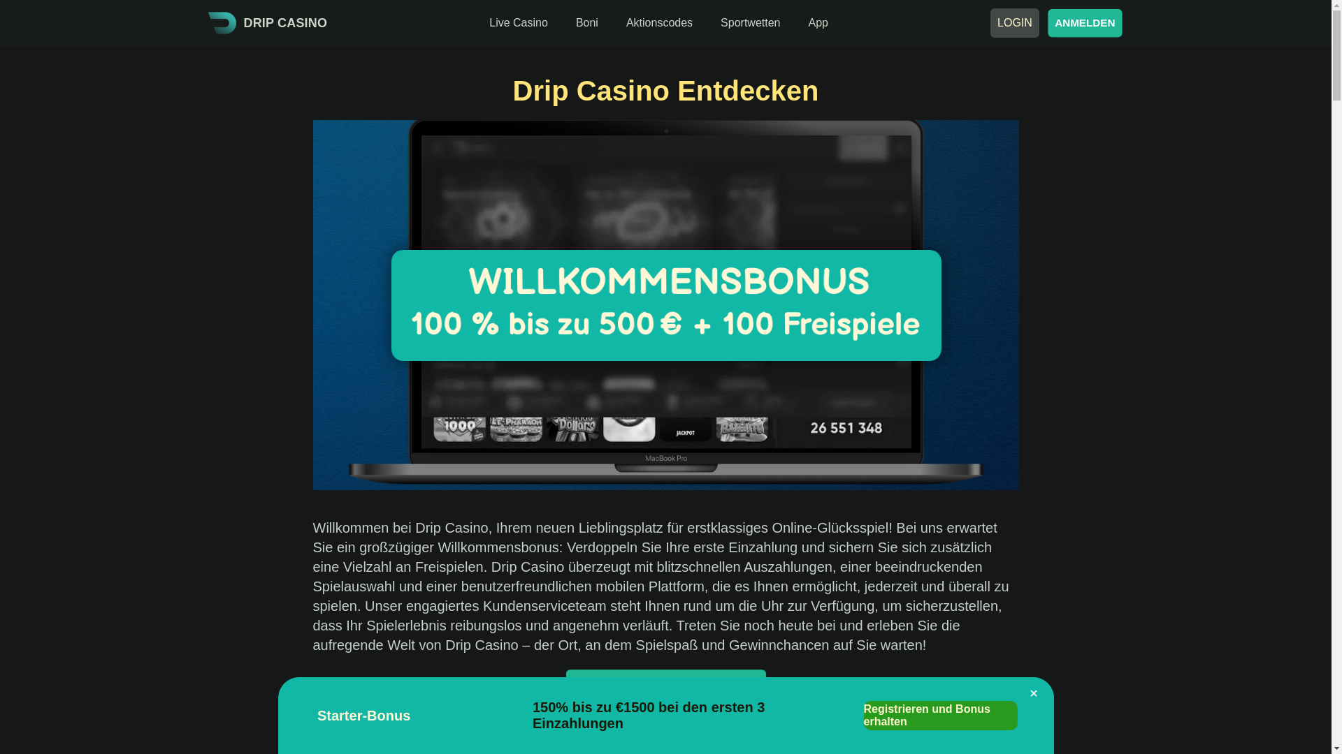 website screenshot of https://dripcasino1-net.pages.dev/