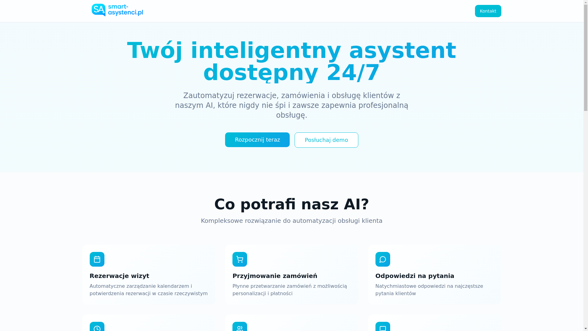 website screenshot of https://smart-asystenci.pages.dev/