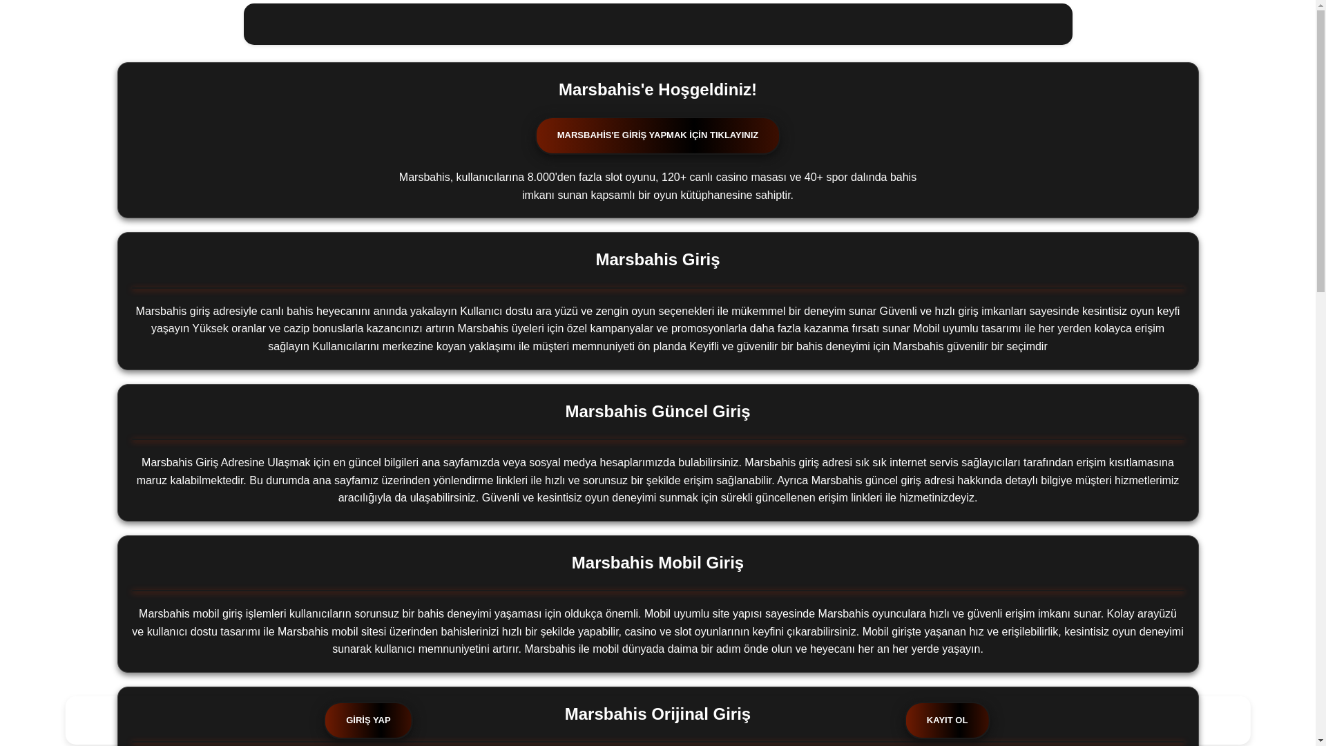 website screenshot of https://mars-bahisguncel.com/