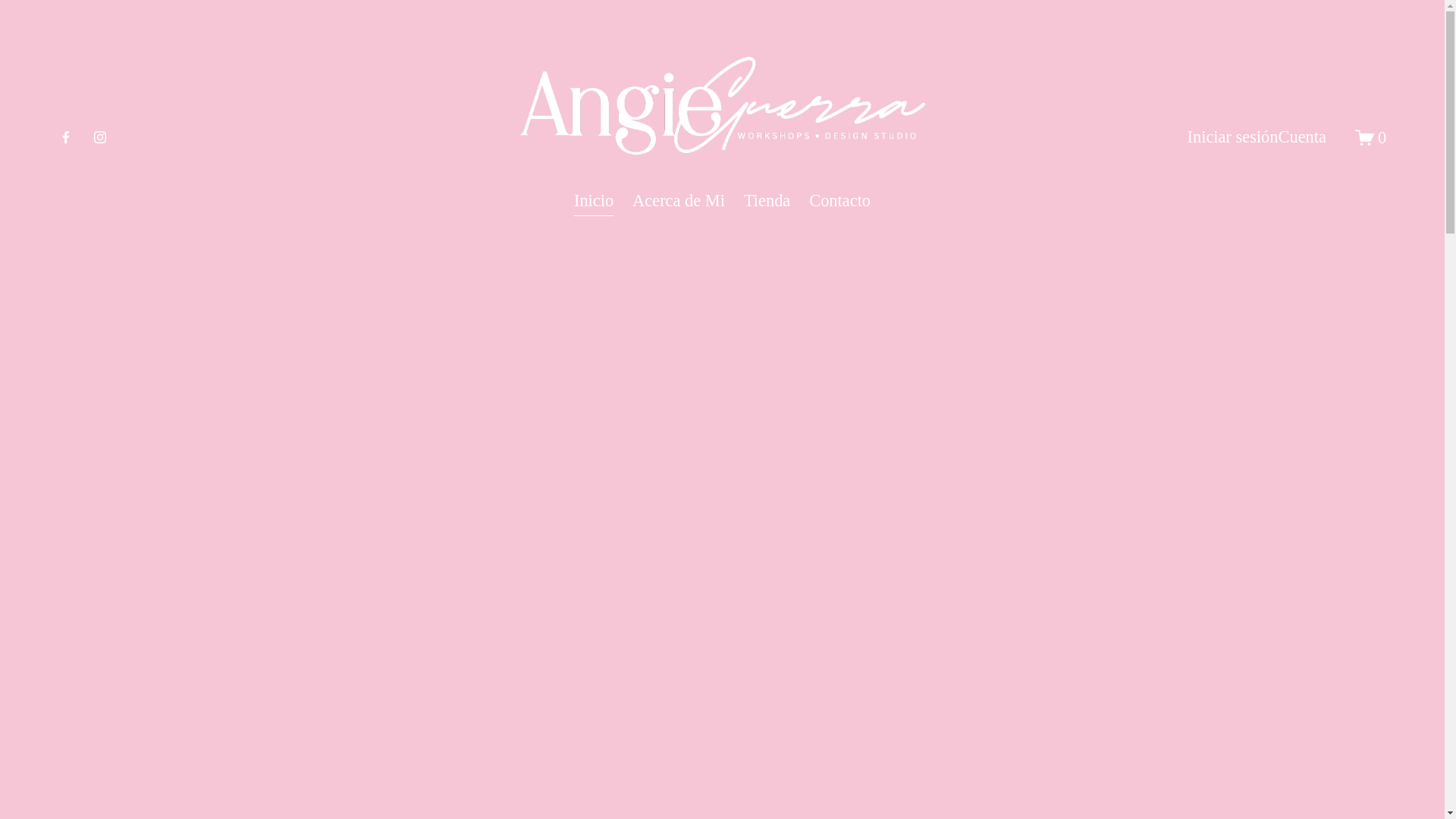 website screenshot of https://angieguerra.mx/