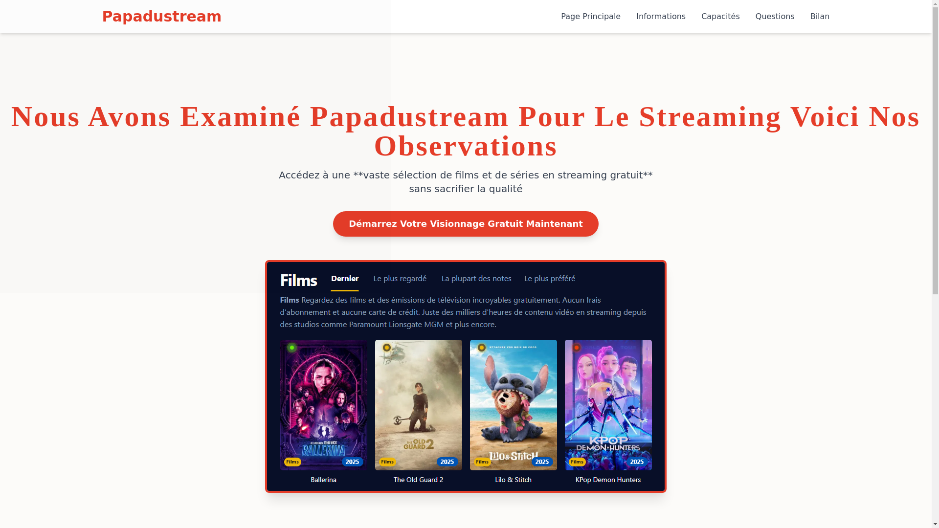 website screenshot of https://papadustream-g6k2-dnz.pages.dev/