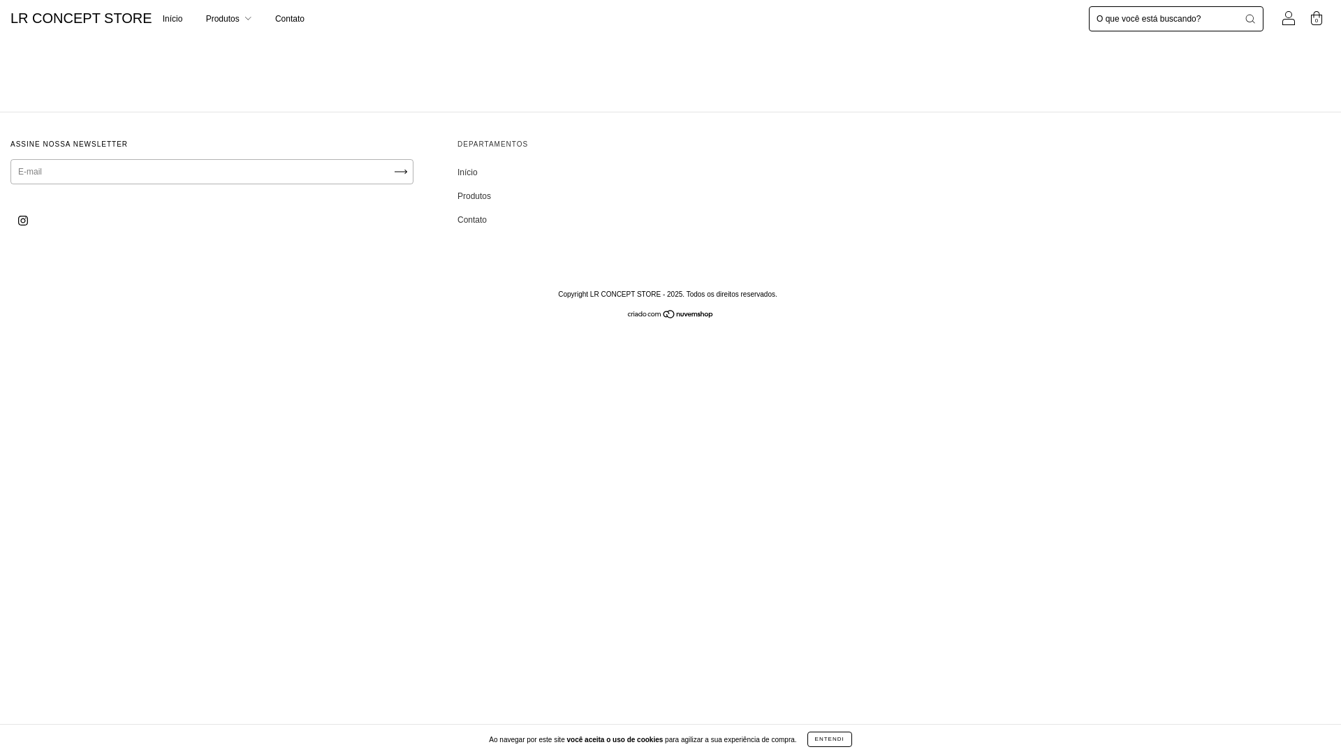 website screenshot of https://lrconceptstore.com.br/