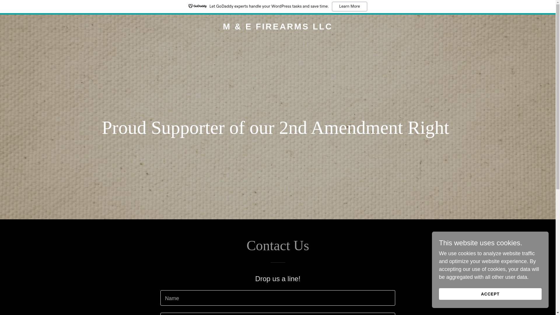 website screenshot of https://mandefirearmswv.com/