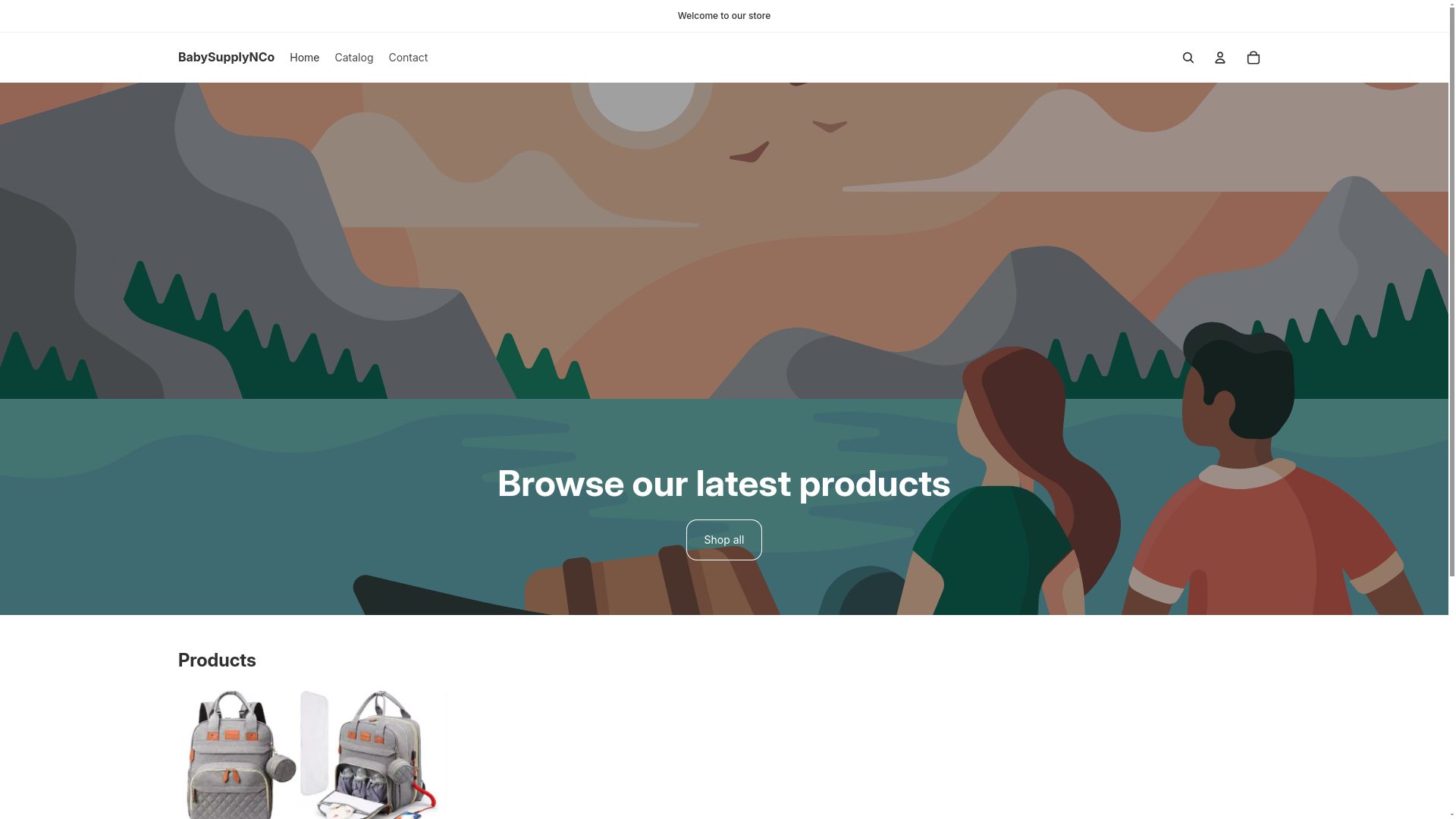 website screenshot of https://tinytotsessentials.net/