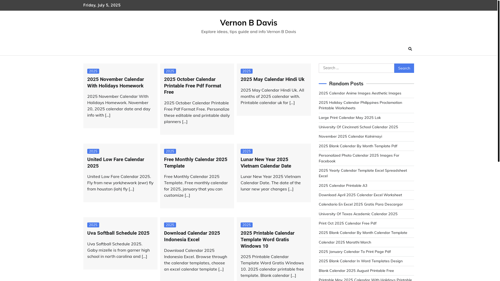website screenshot of https://vernonbdavist.pages.dev/