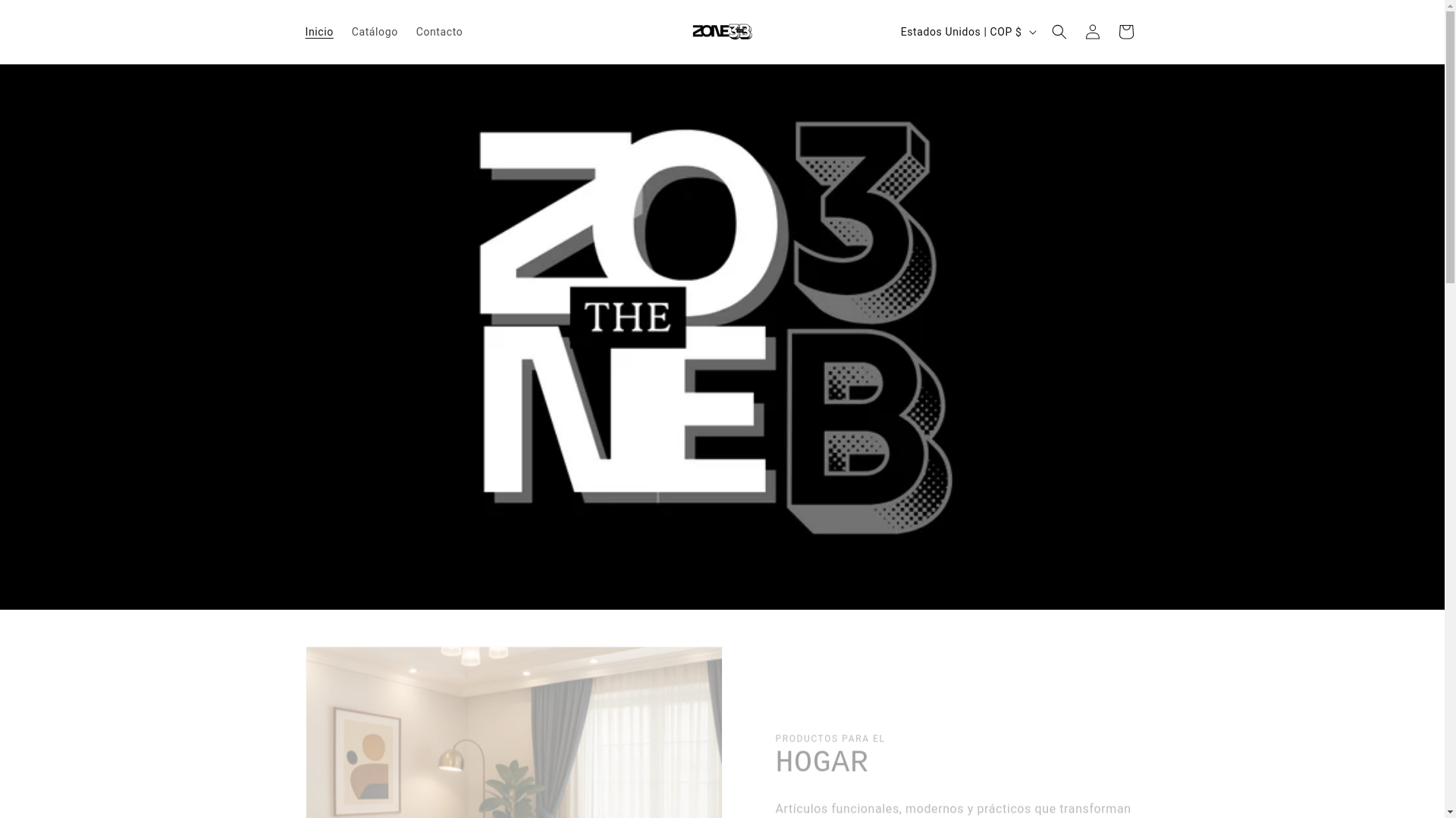 website screenshot of https://thezone3b.com/