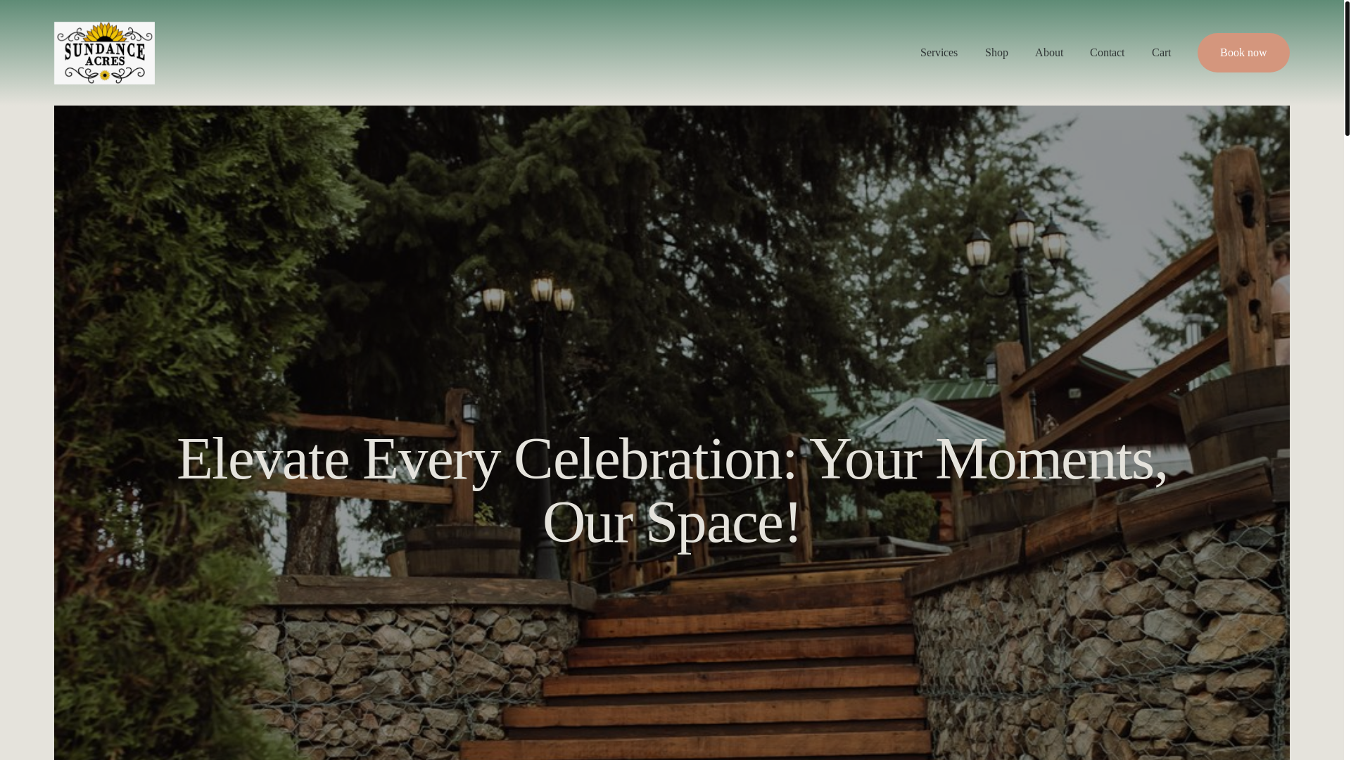 website screenshot of https://sundanceacresvenue.ca/