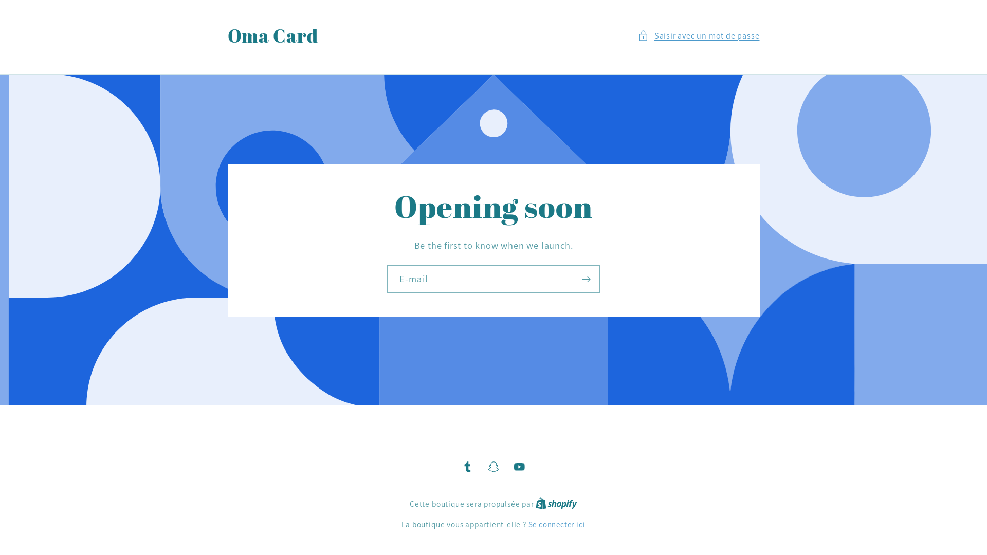 website screenshot of https://omacard.shop/