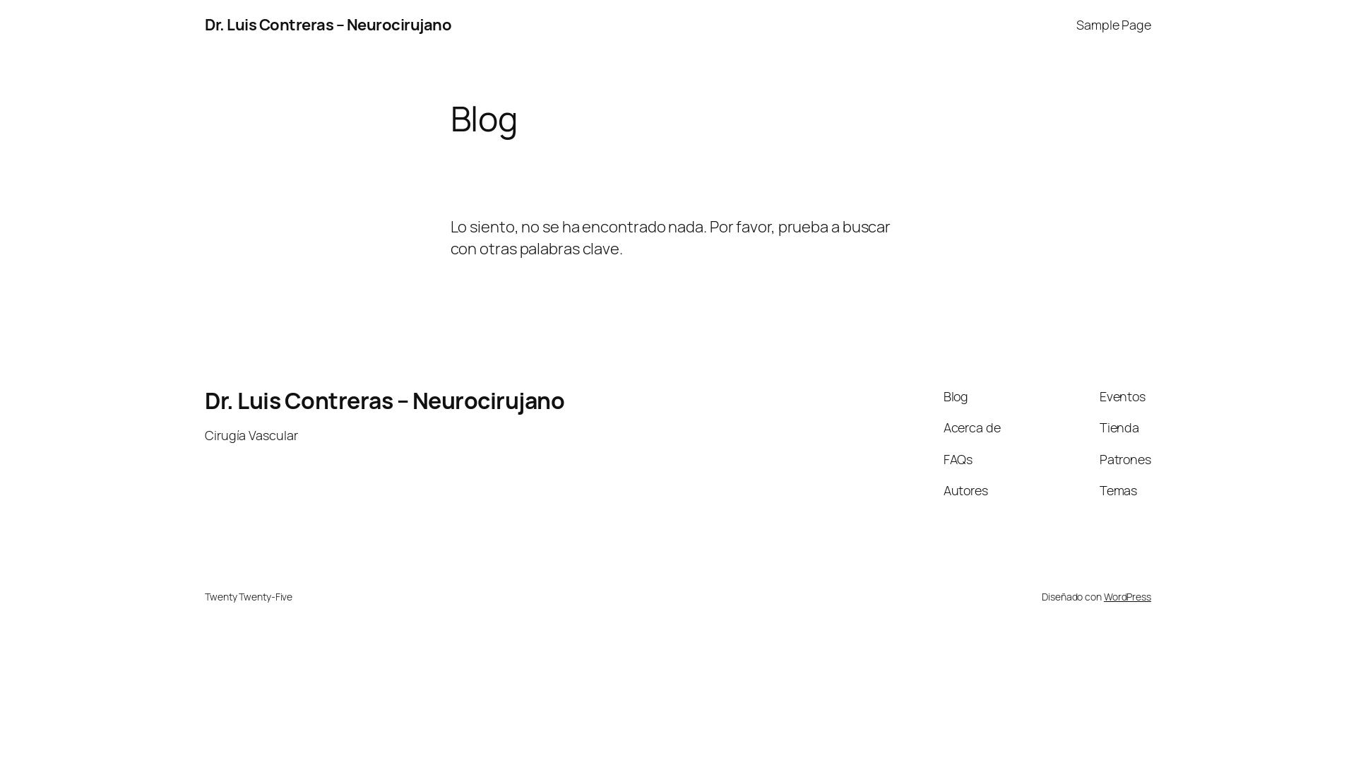 website screenshot of https://luiscontrerasmd.cl/