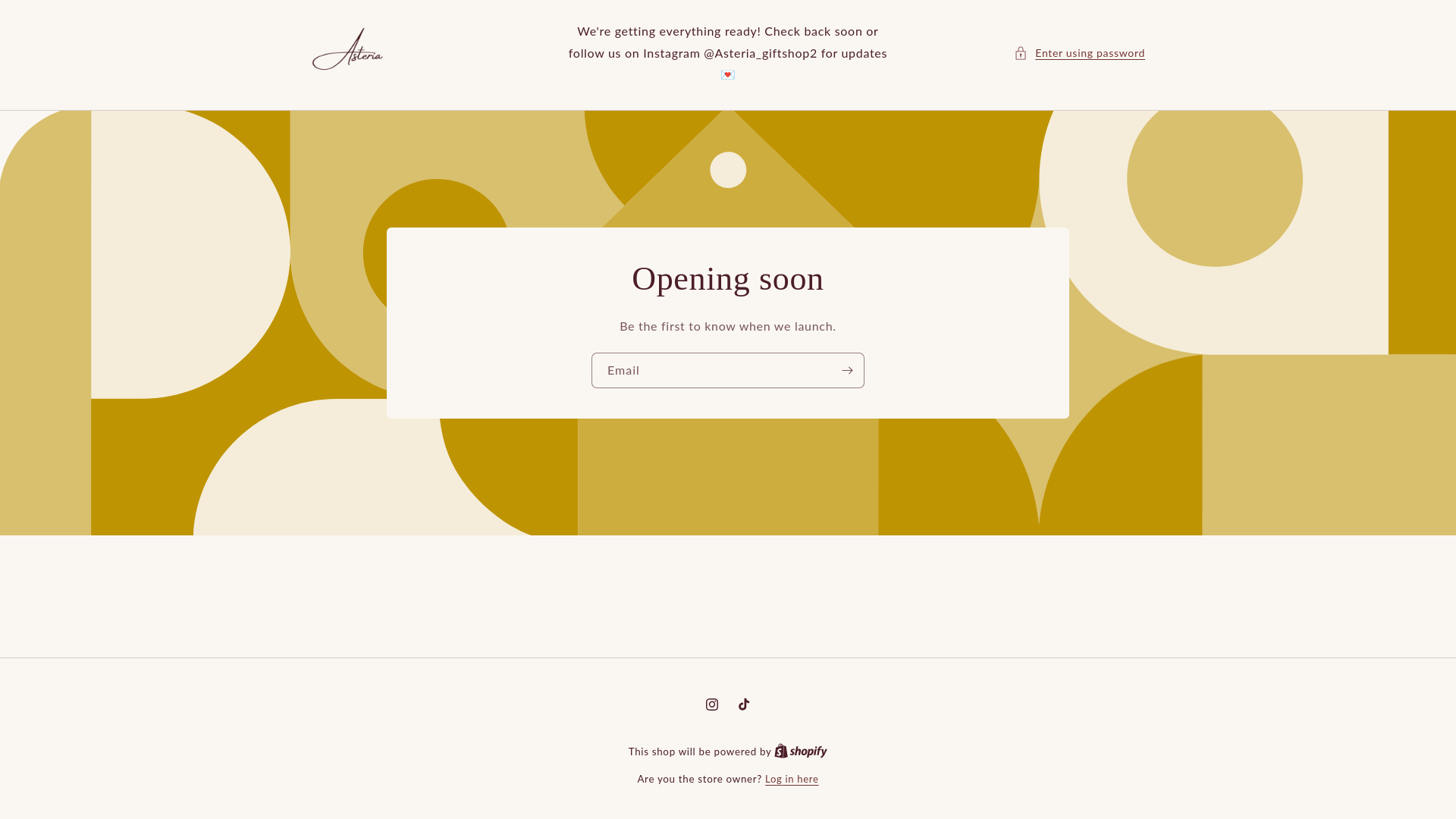 website screenshot of https://asteriags.shop/