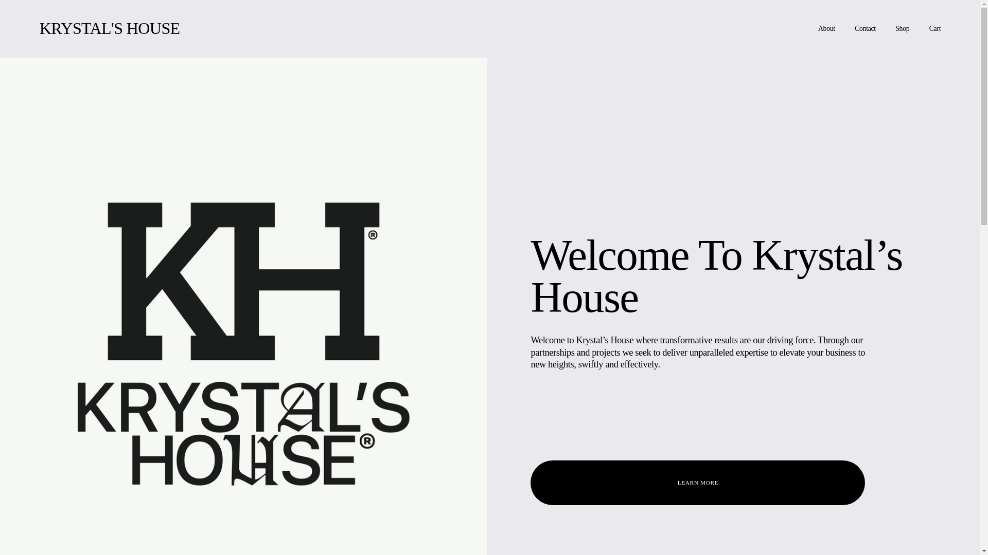 website screenshot of https://krystalshouse.com/