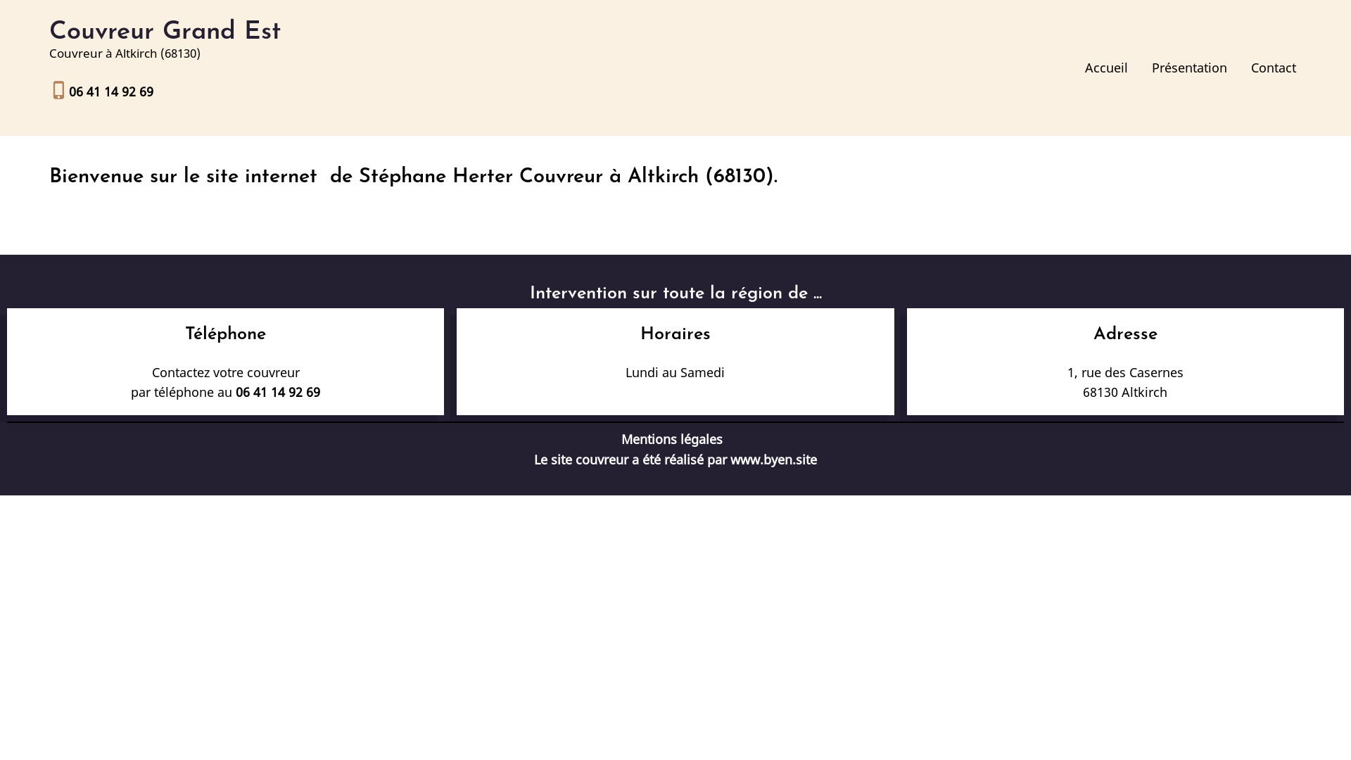 website screenshot of https://couvreur-grand-est.fr/