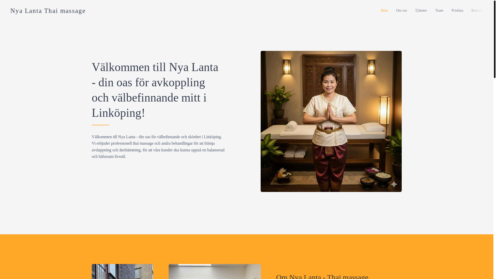 website screenshot of https://nya-lanta.se/