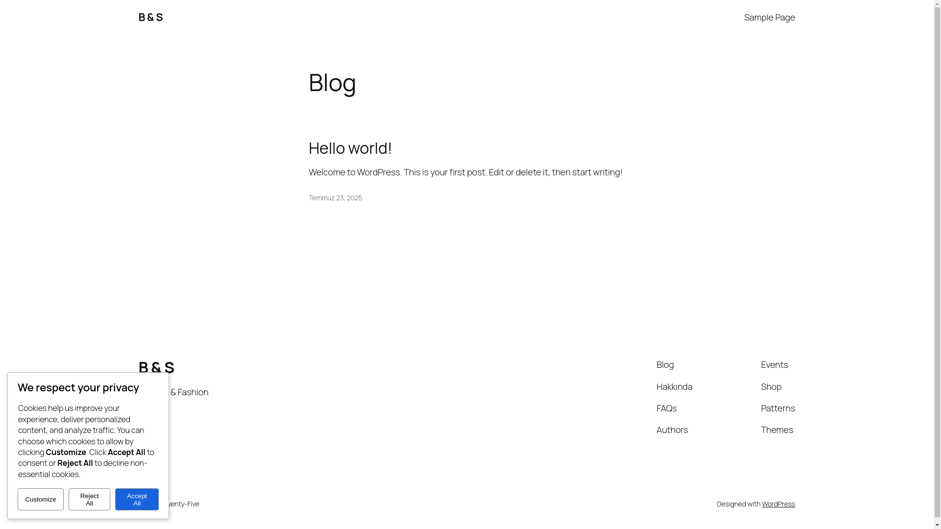 website screenshot of https://beandse.com/