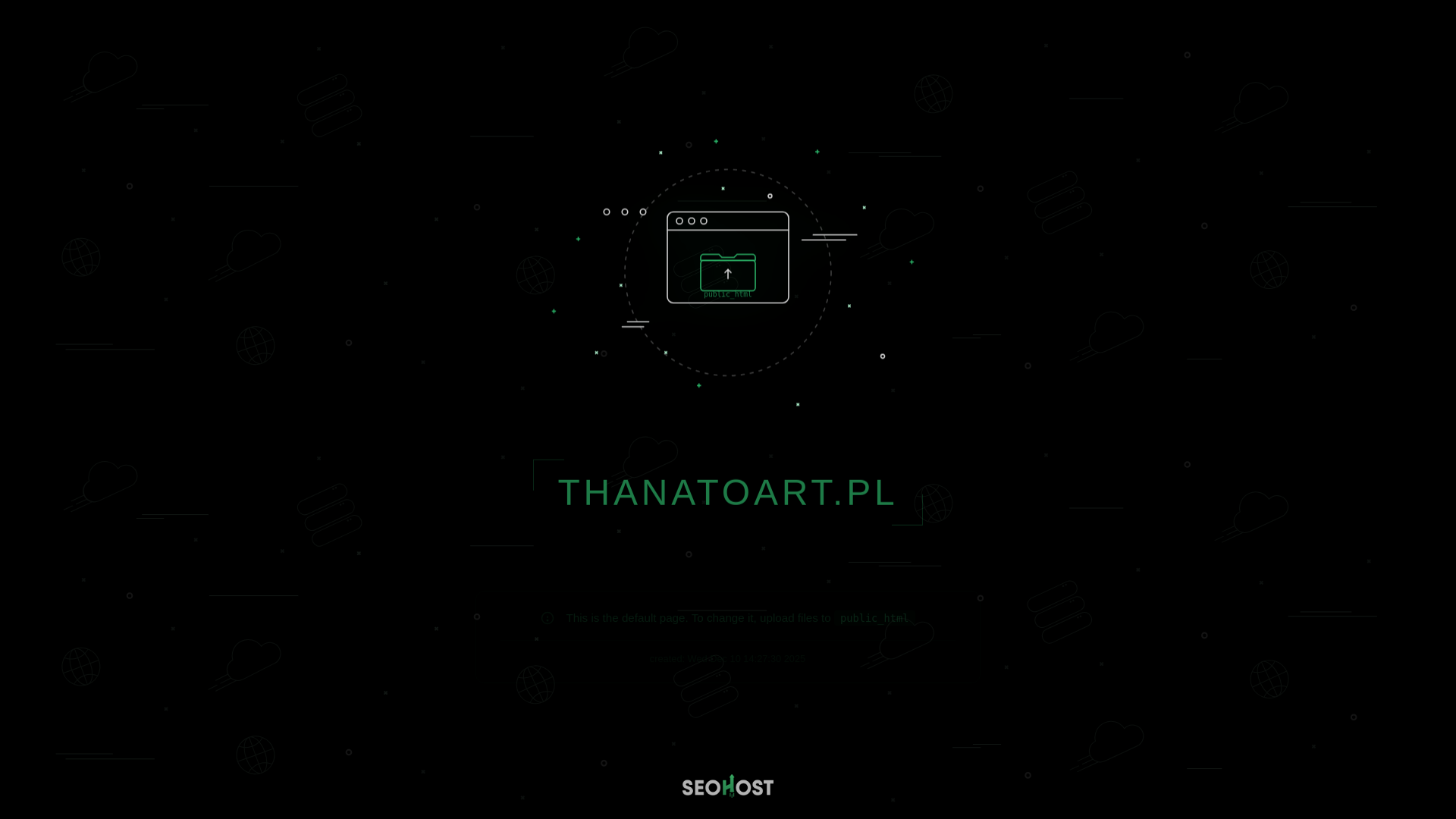 website screenshot of https://thanatoart.pl/