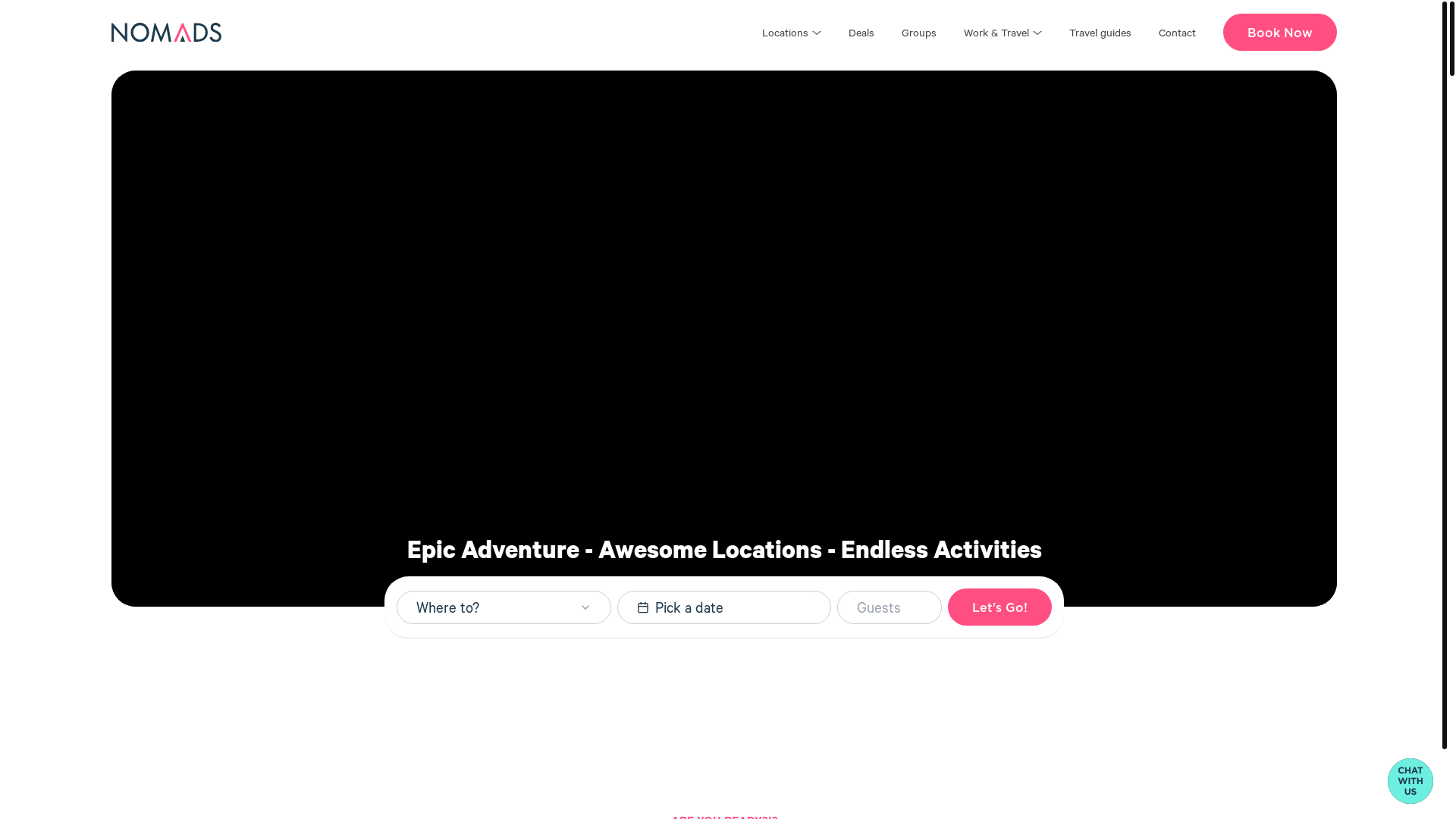 website screenshot of https://nomadsstkildabeach.com.au/