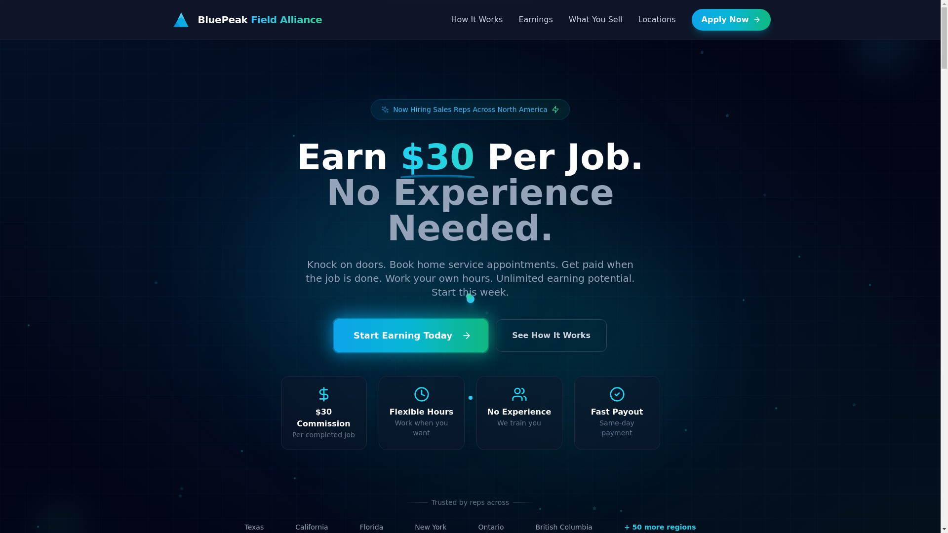 website screenshot of https://bluepeakalliance.com/