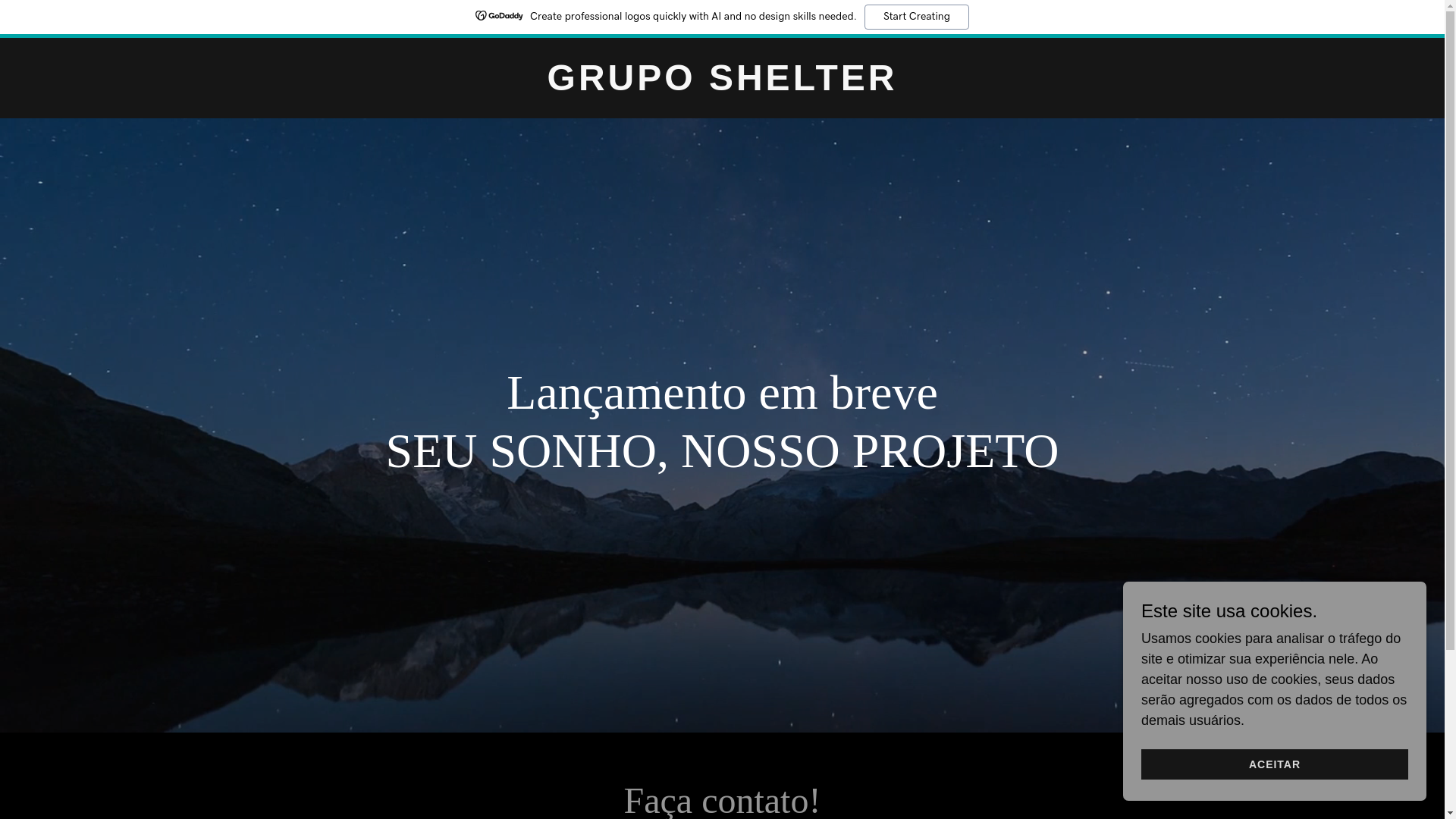 website screenshot of https://gruposhelter.com.br/