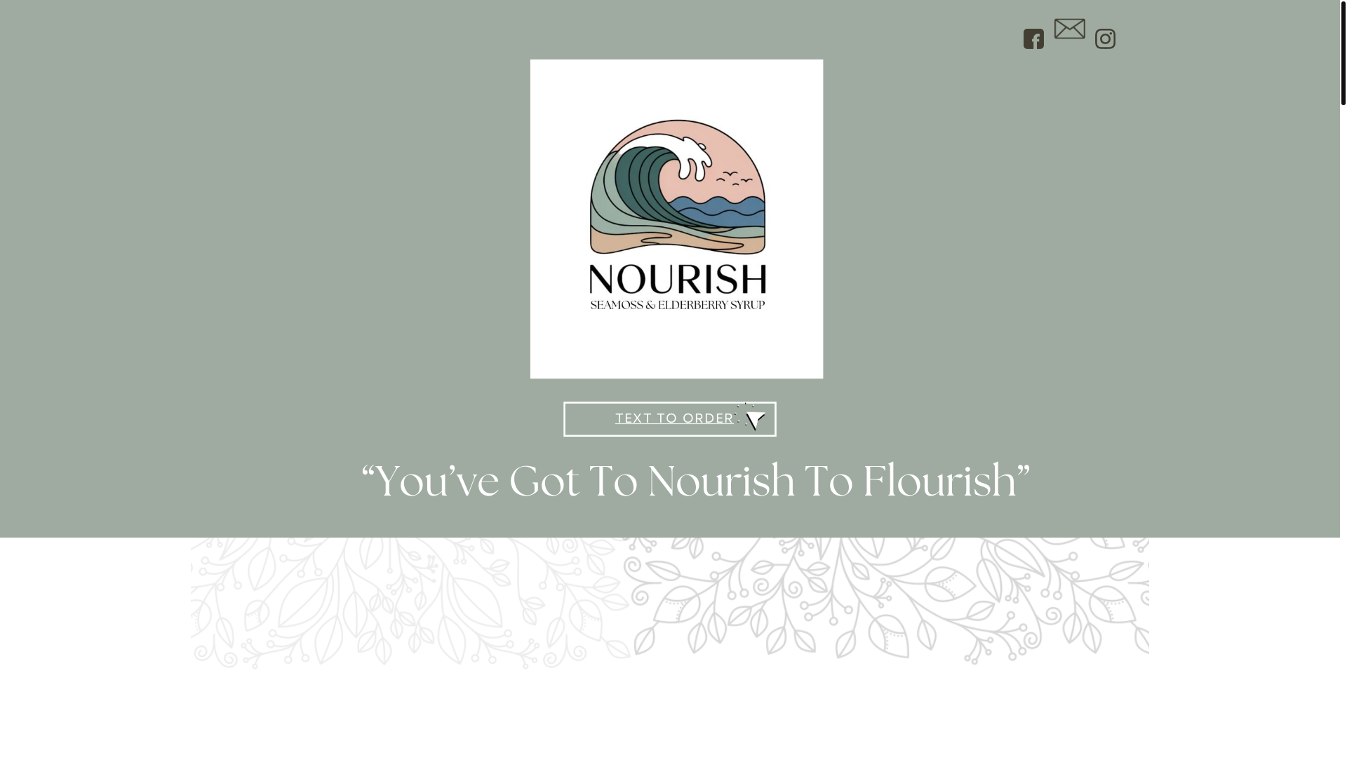 website screenshot of https://nourishseamoss.com/