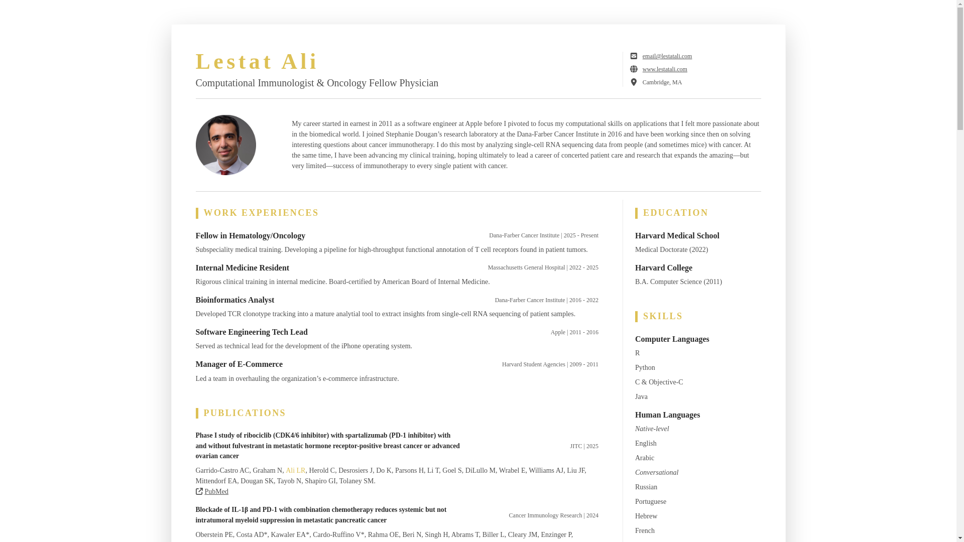 website screenshot of https://la-resume.pages.dev/