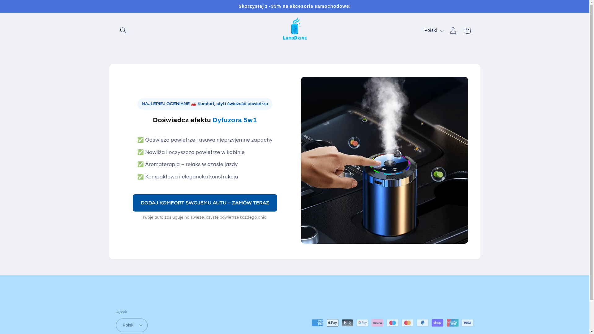 website screenshot of https://lumodrive.pl/