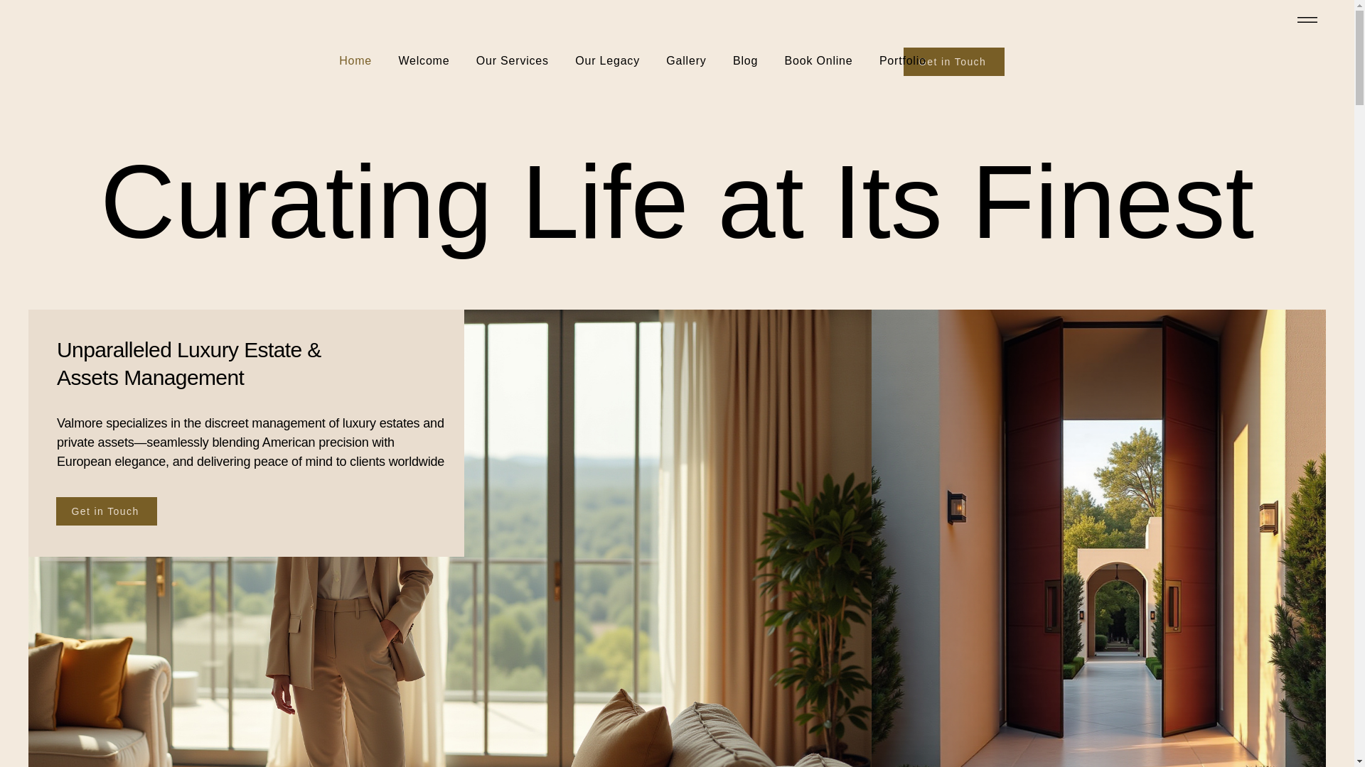 website screenshot of https://valmoremanagement.com/