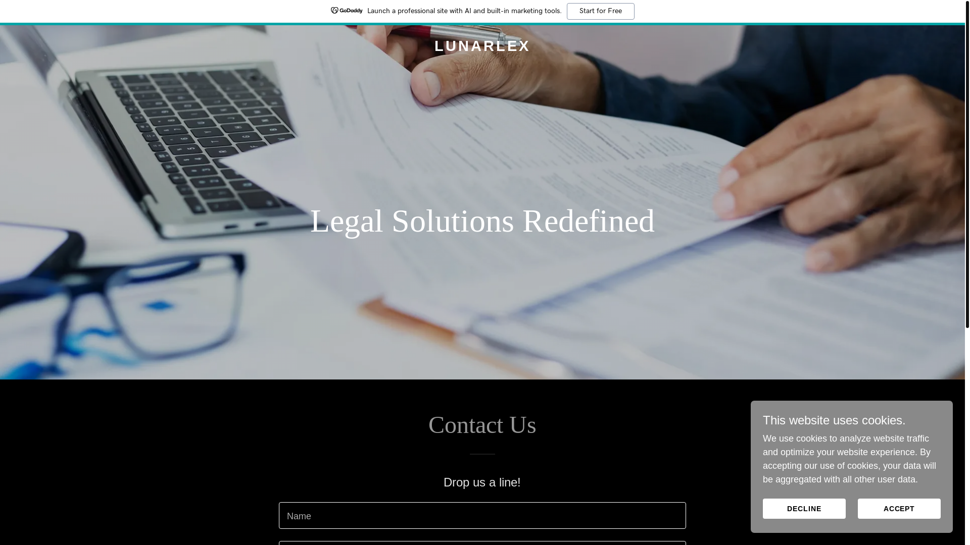 website screenshot of https://lunarlex.com/