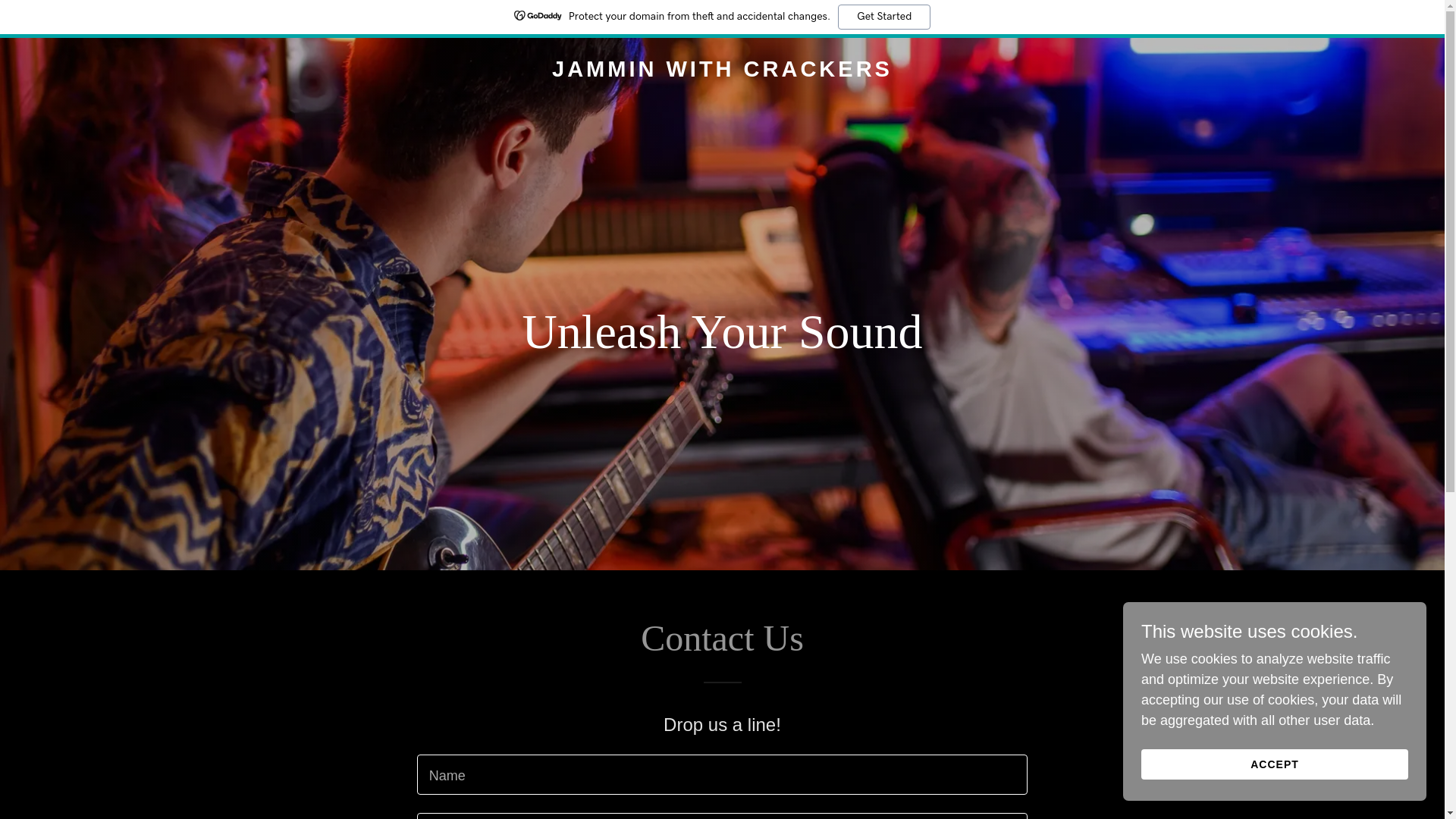 website screenshot of https://jamminwithcrackers.com/