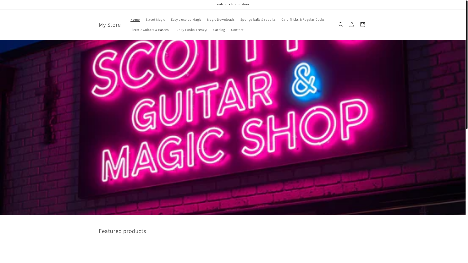 website screenshot of https://scottysguitarmagicshop.com/
