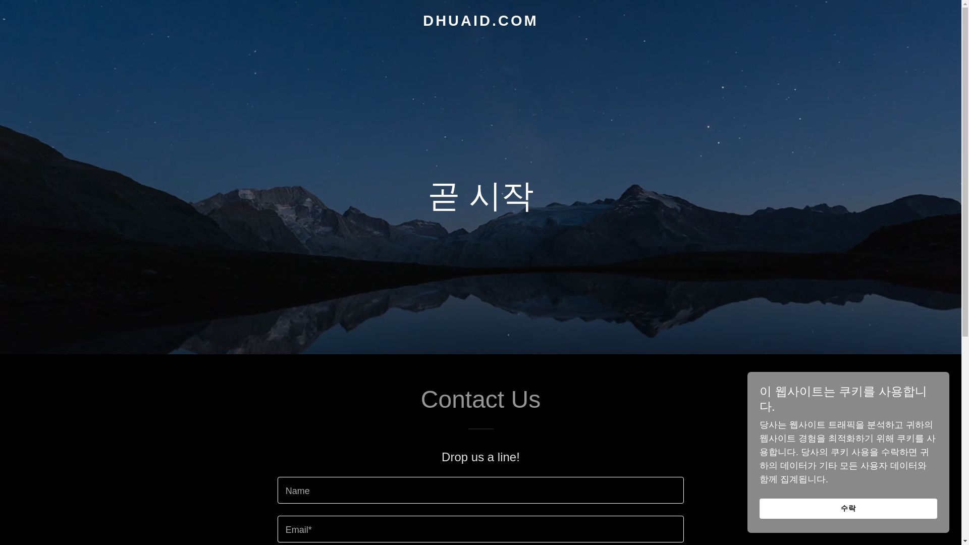website screenshot of https://dhuaid.com/